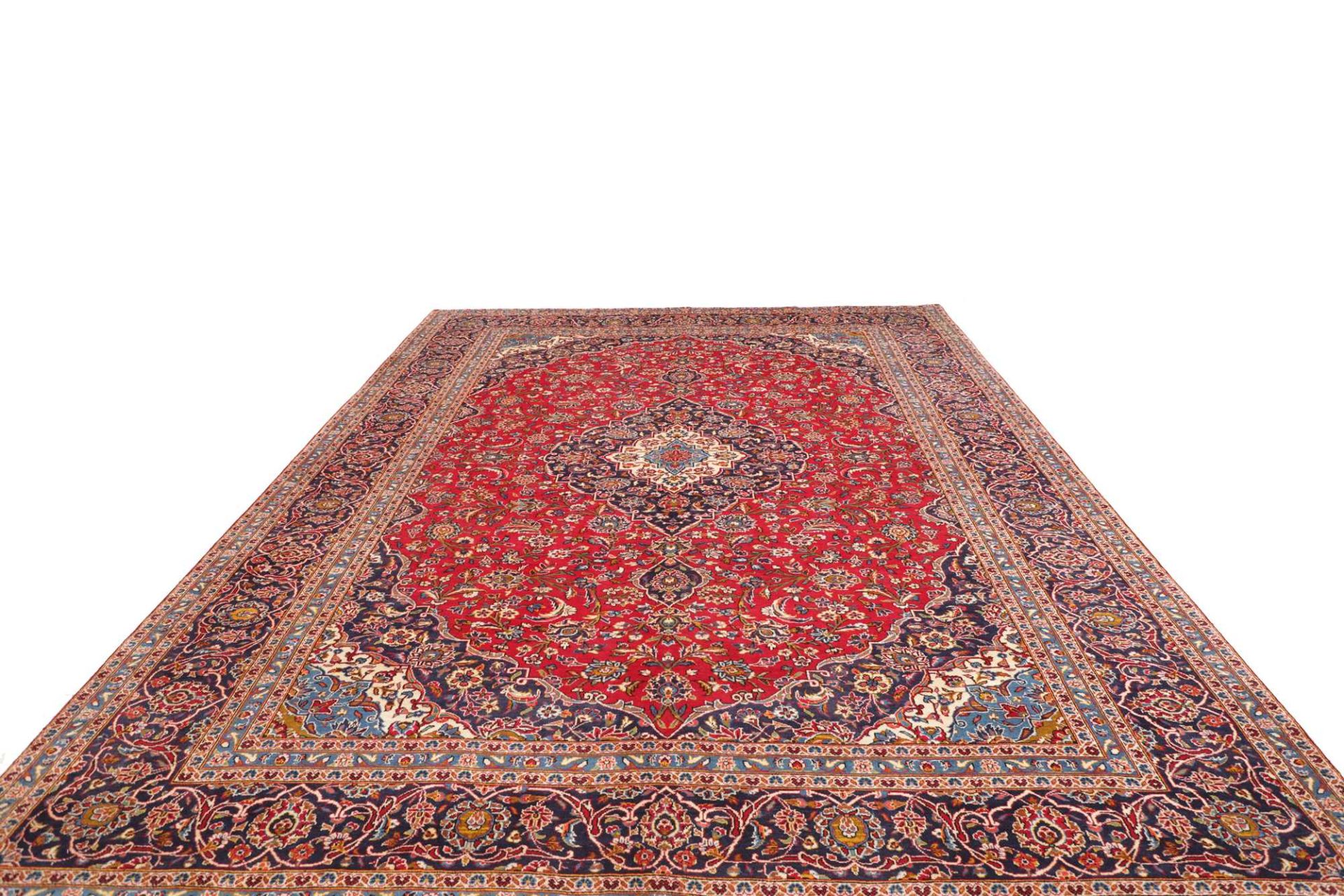 Handgeknüpfter Kashan Perserteppich 301 × 406 cm
