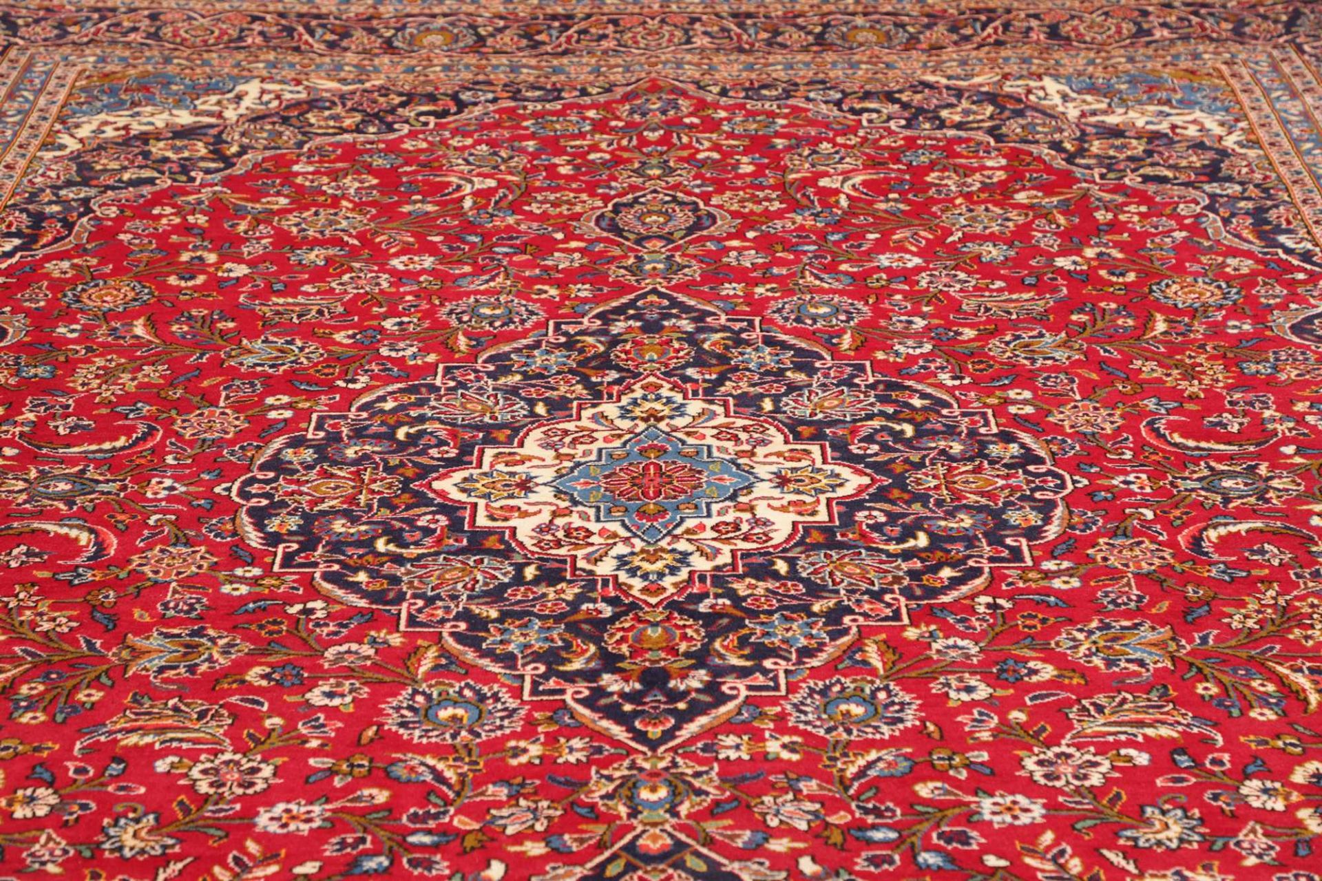Handgeknüpfter Kashan Perserteppich 301 × 406 cm