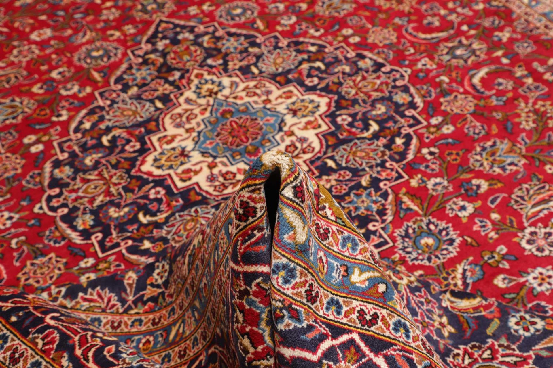 Handgeknüpfter Kashan Perserteppich 301 × 406 cm