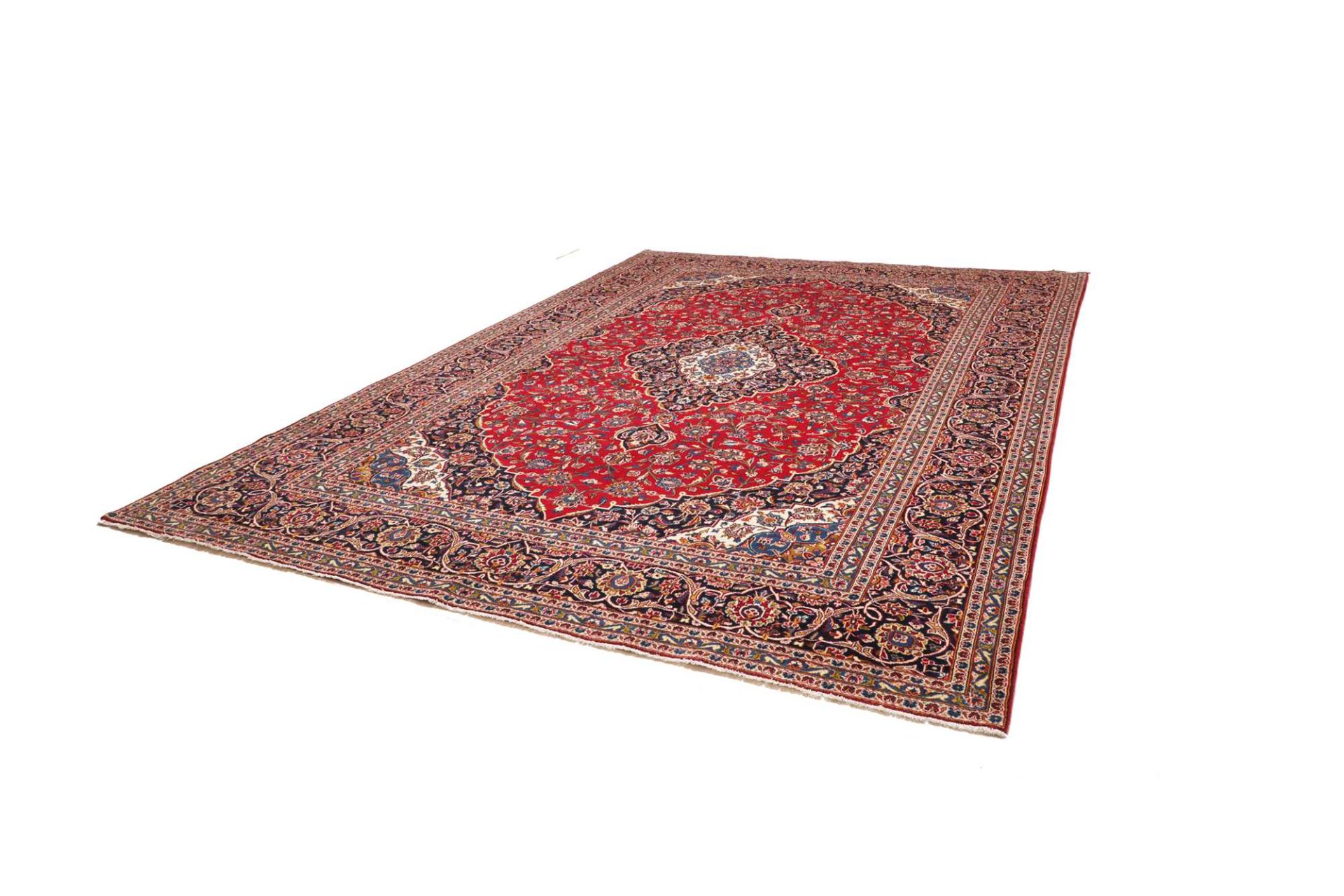 Kashan Perserteppich aus Iran, 298 × 409 cm