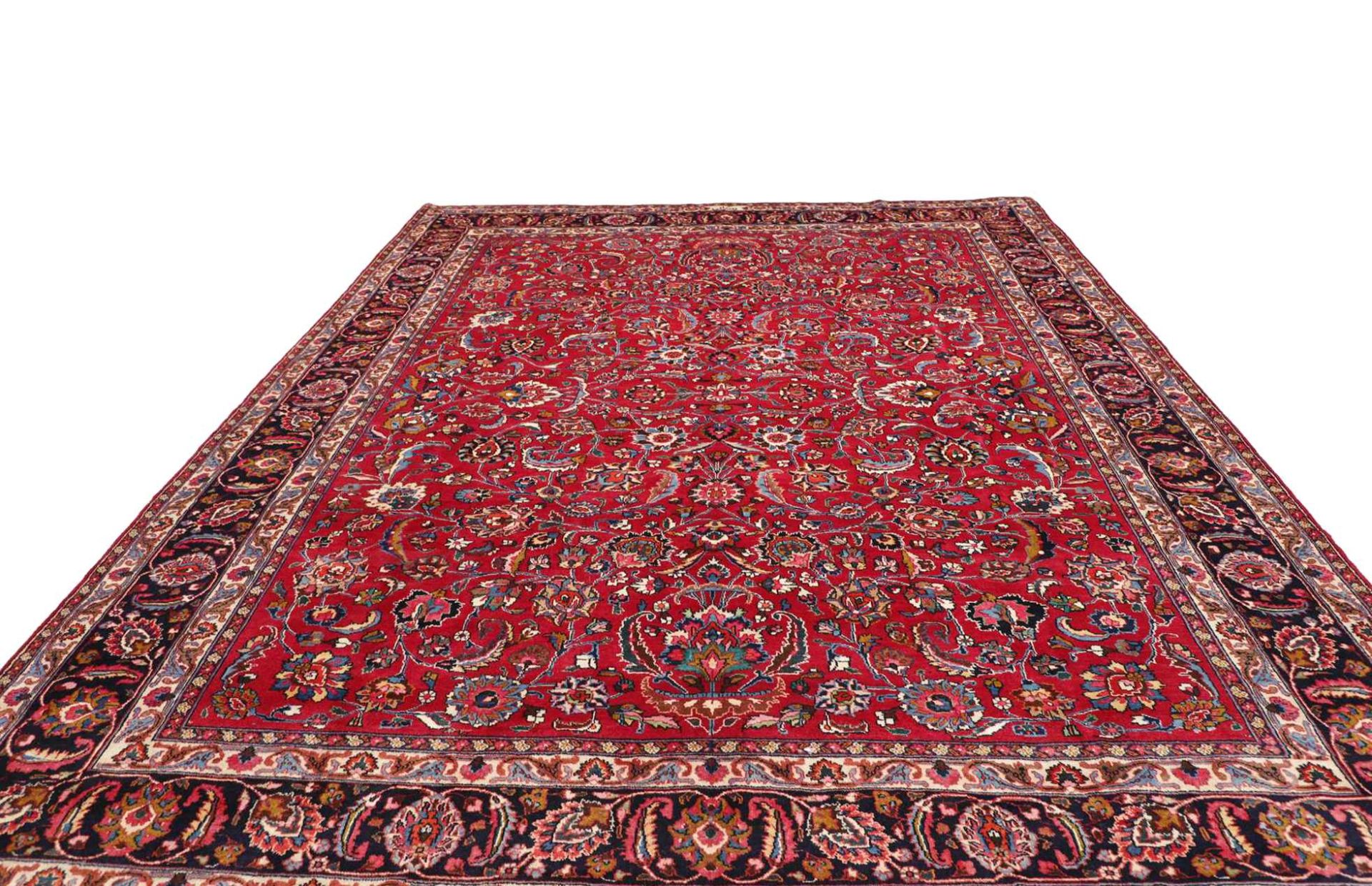 Mashhad Perserteppich aus Iran, 303 × 401 cm