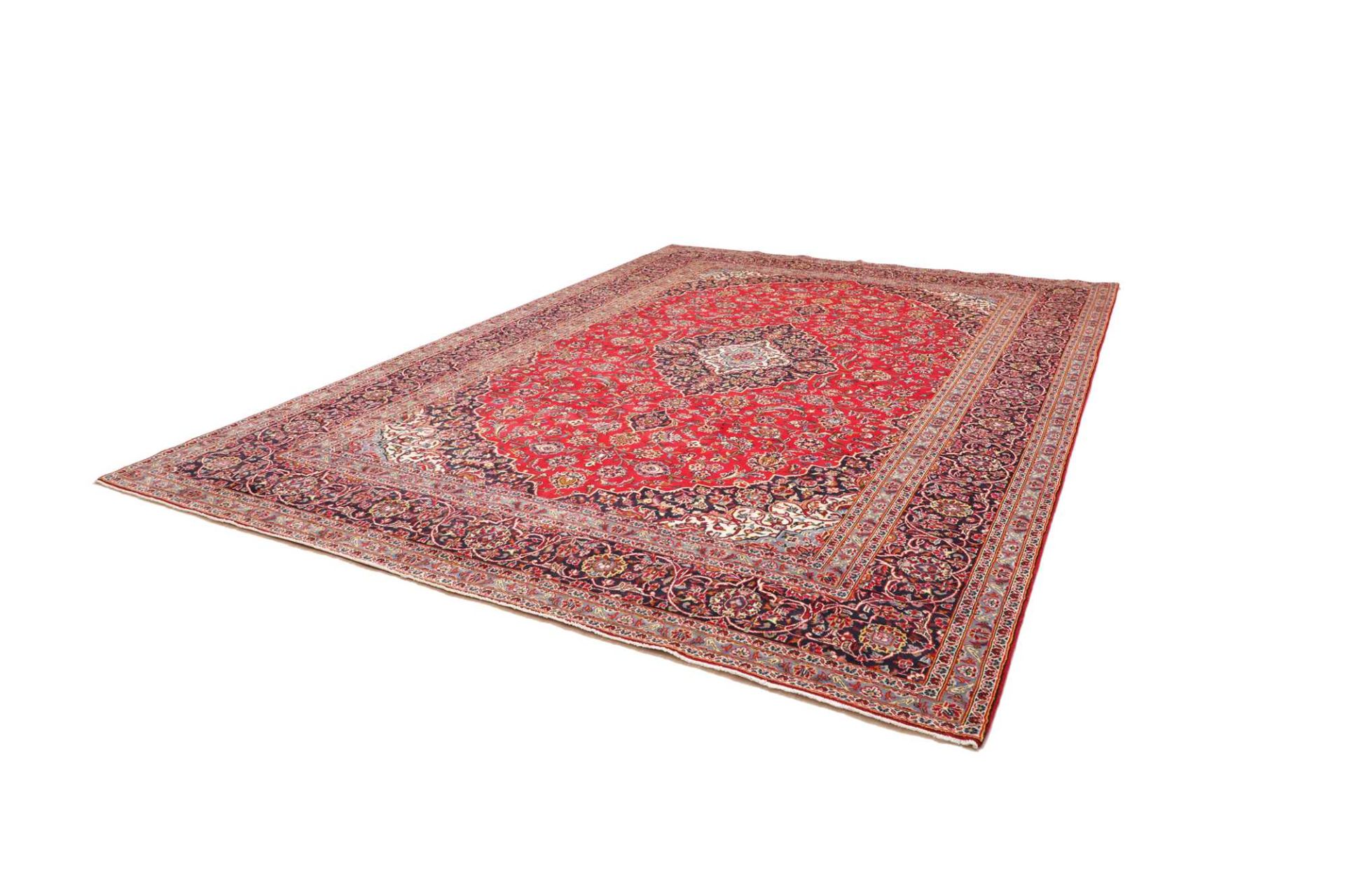 Kashan Perserteppich aus Iran, 301 × 402 cm