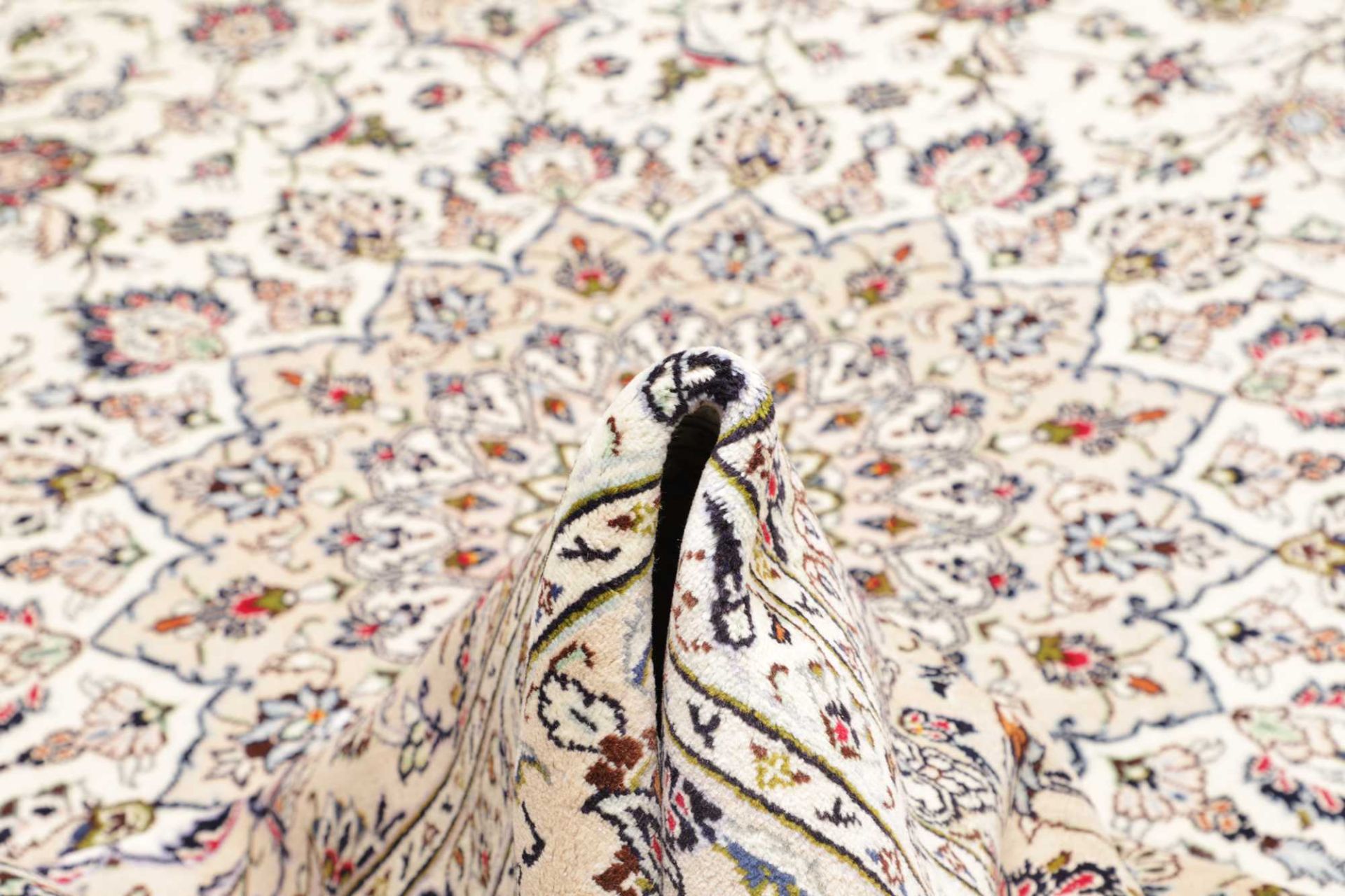Handgeknüpfter Kashan Perserteppich 301 × 402 cm