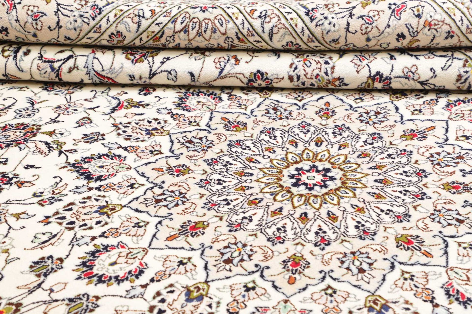 Handgeknüpfter Kashan Perserteppich 301 × 402 cm