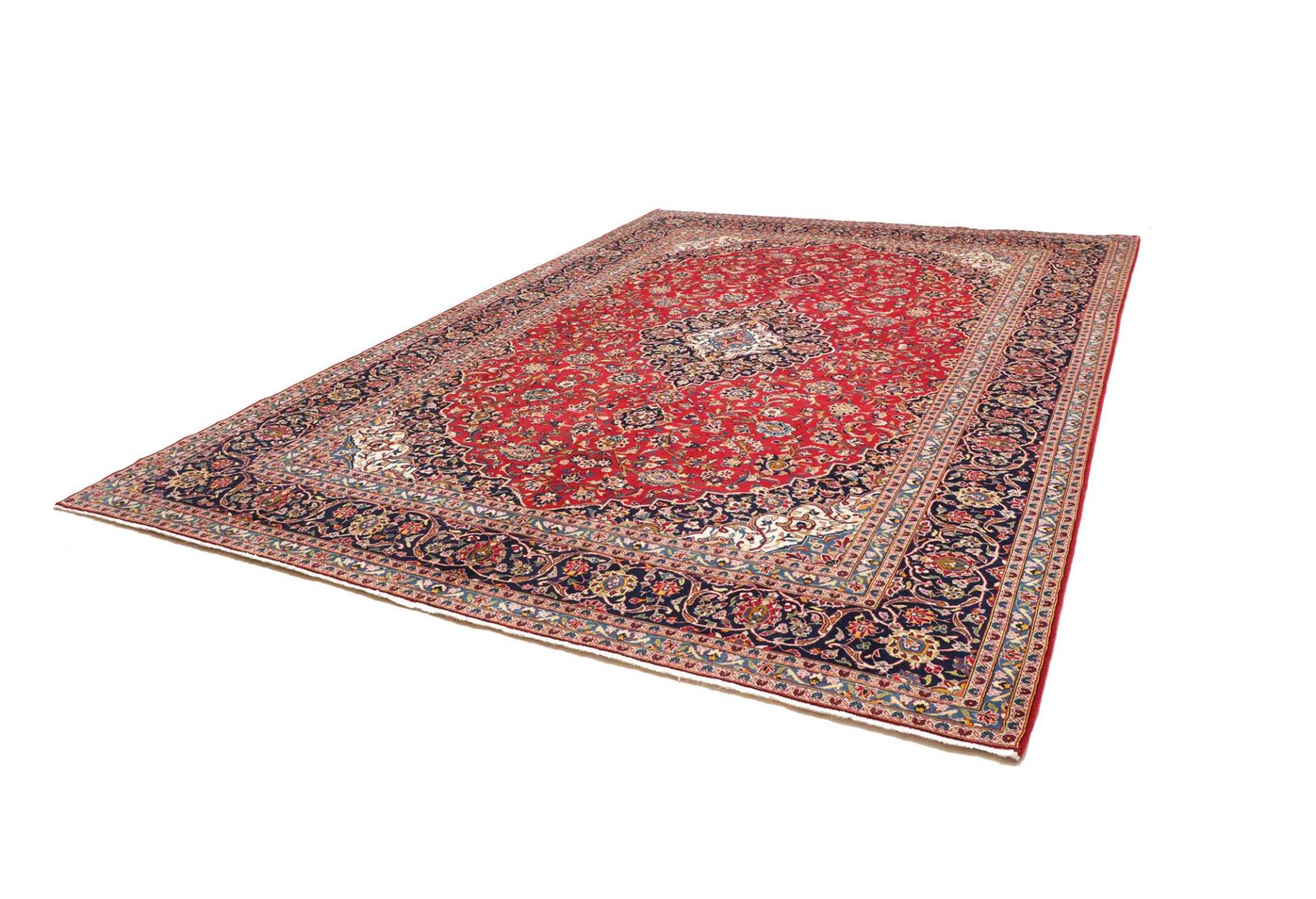 Handgeknüpfter Kashan Perserteppich 299 × 404 cm