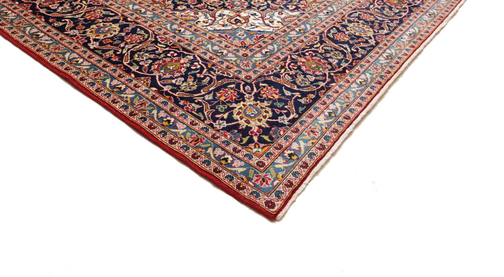Handgeknüpfter Kashan Perserteppich 299 × 404 cm