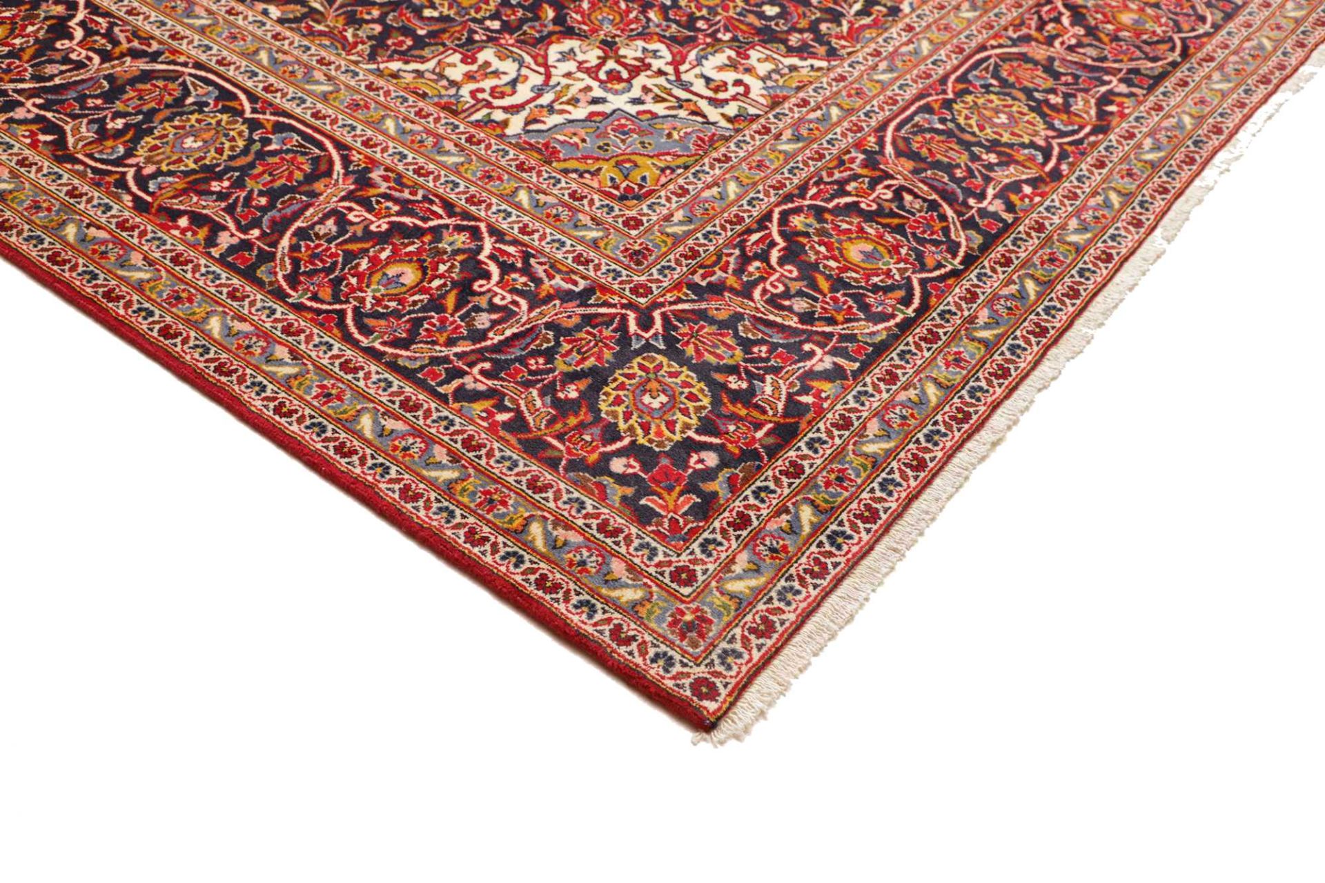 Handgeknüpfter Kashan Perserteppich 301 × 401 cm