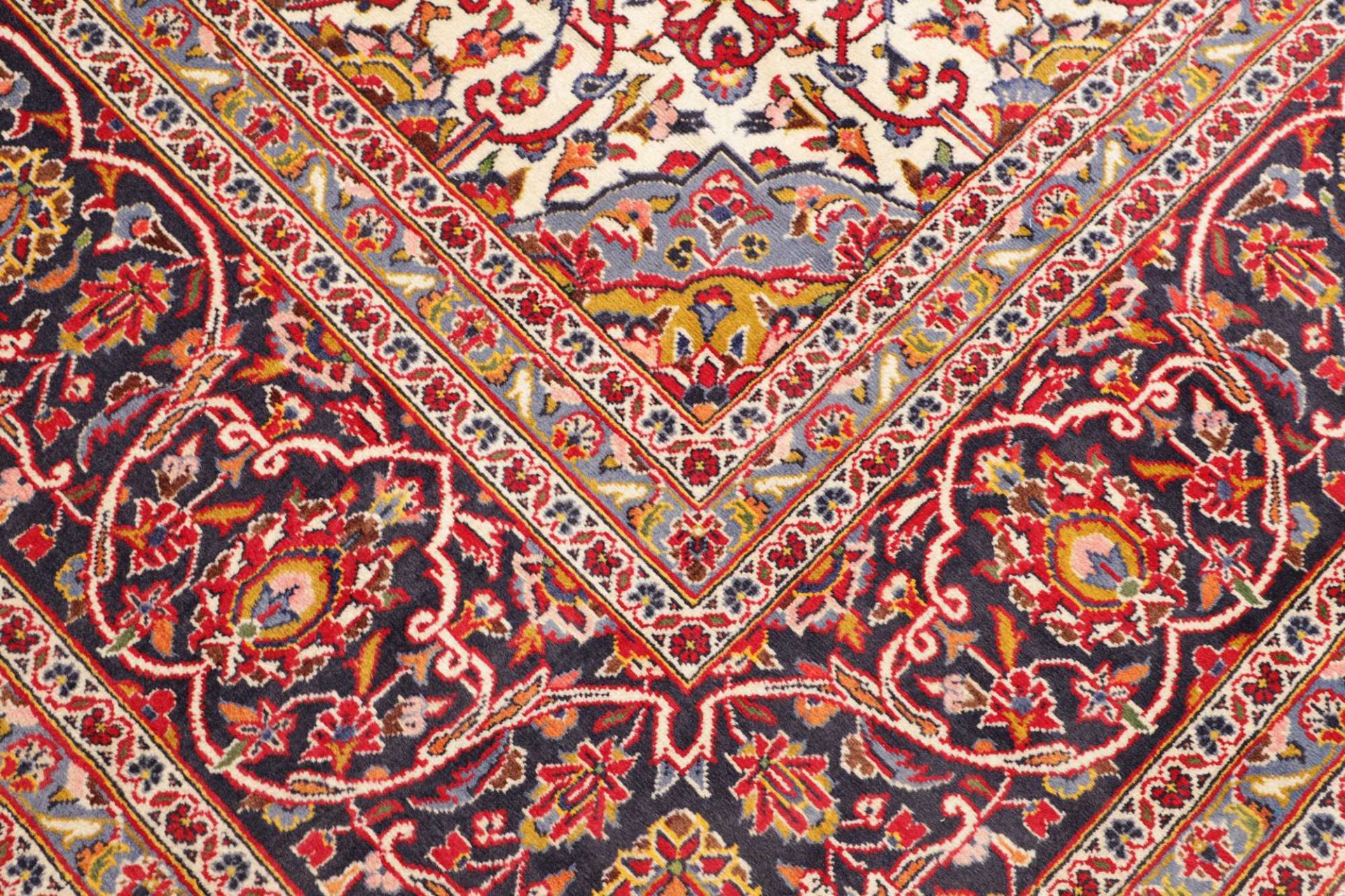 Handgeknüpfter Kashan Perserteppich 301 × 401 cm
