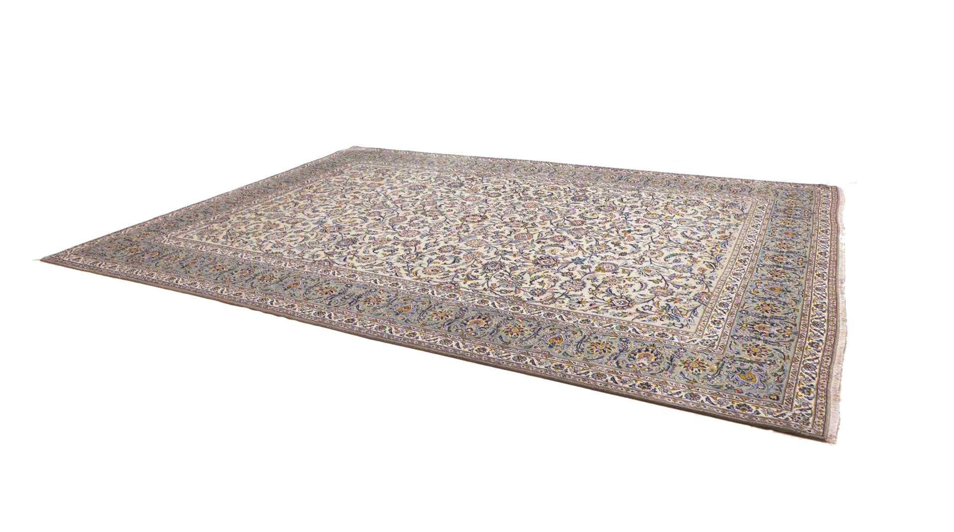 Kashan Perserteppich 296 × 407 cm aus Wolle, handgeknüpft