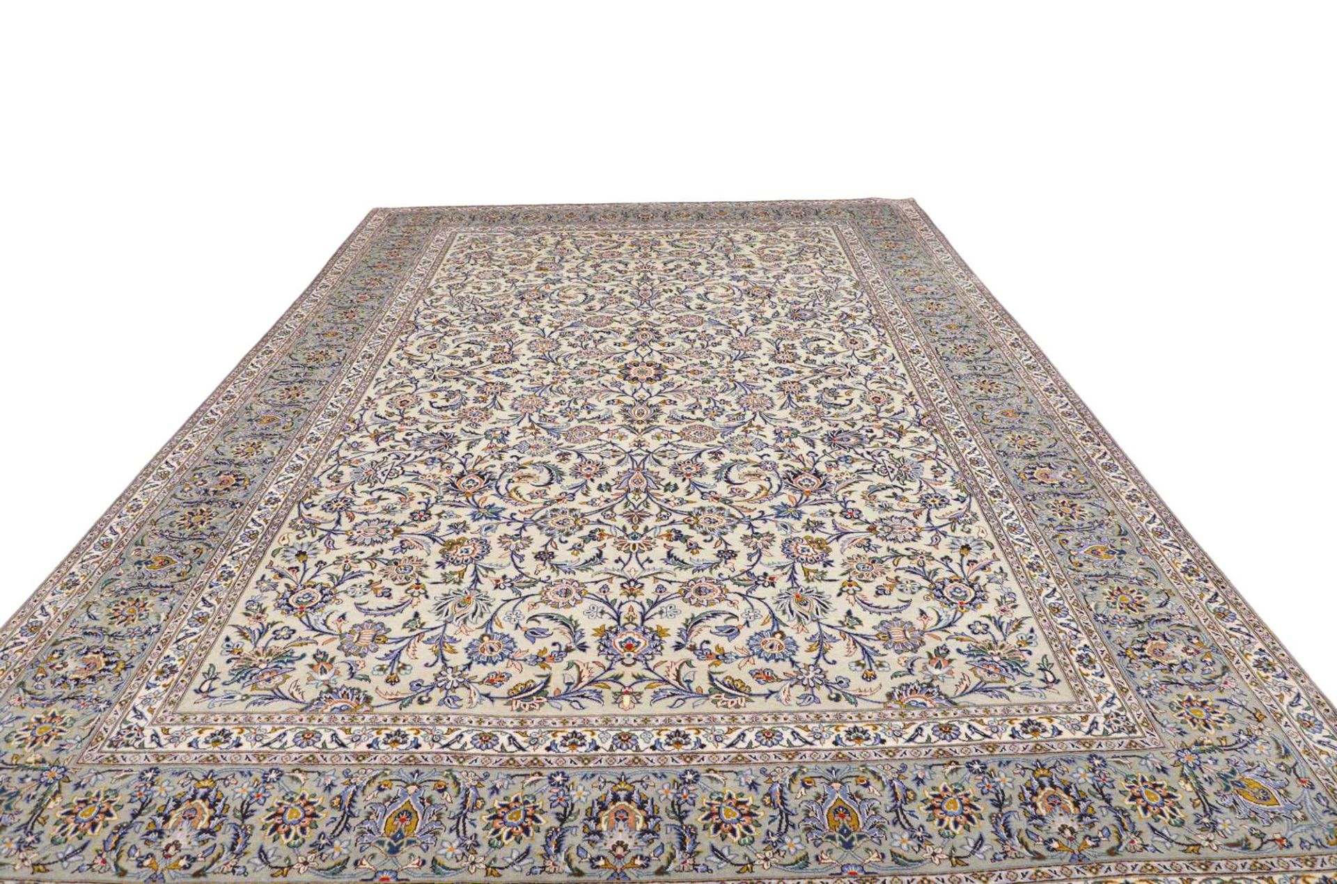 Kashan Perserteppich 296 × 407 cm aus Wolle, handgeknüpft