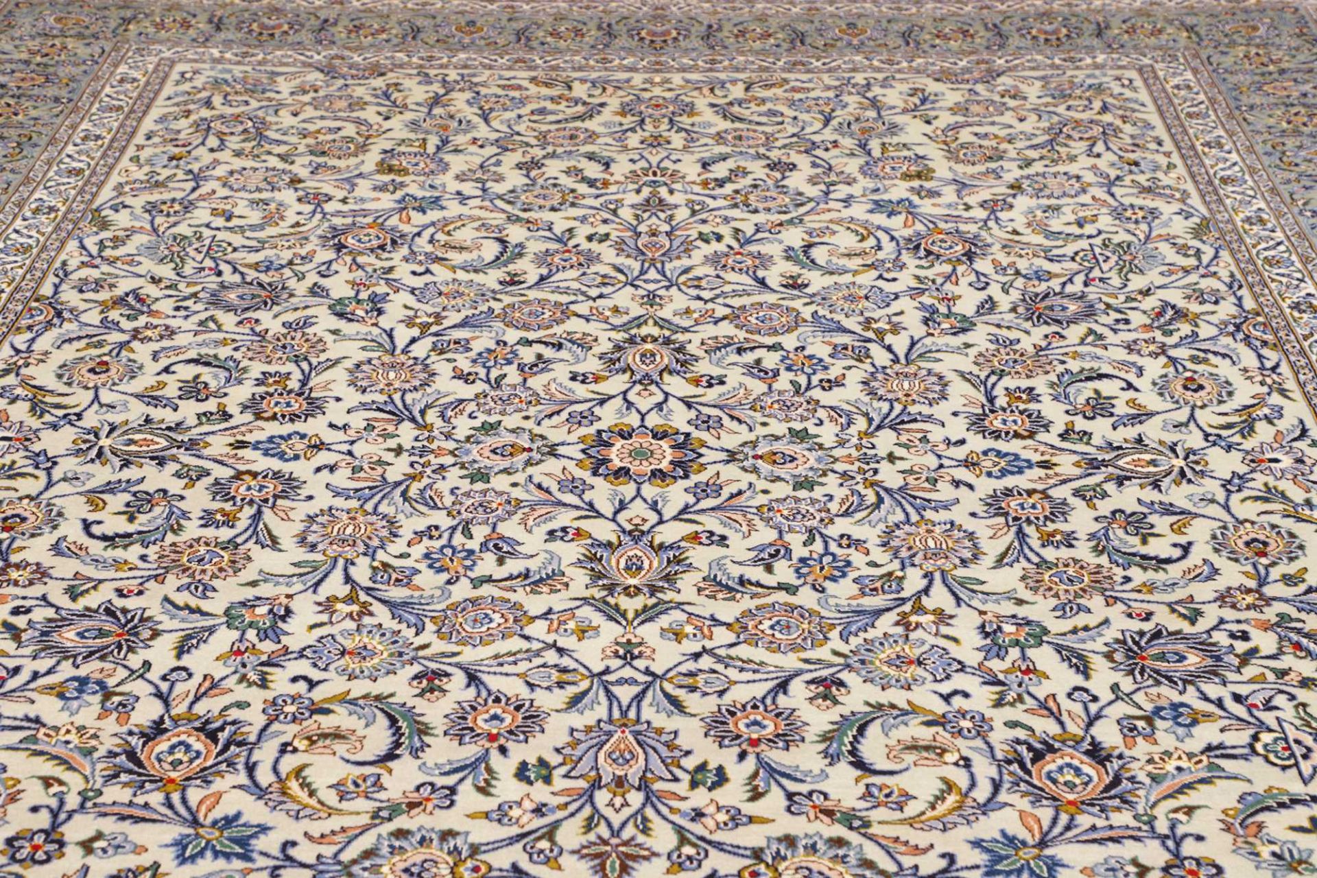 Kashan Perserteppich 296 × 407 cm aus Wolle, handgeknüpft