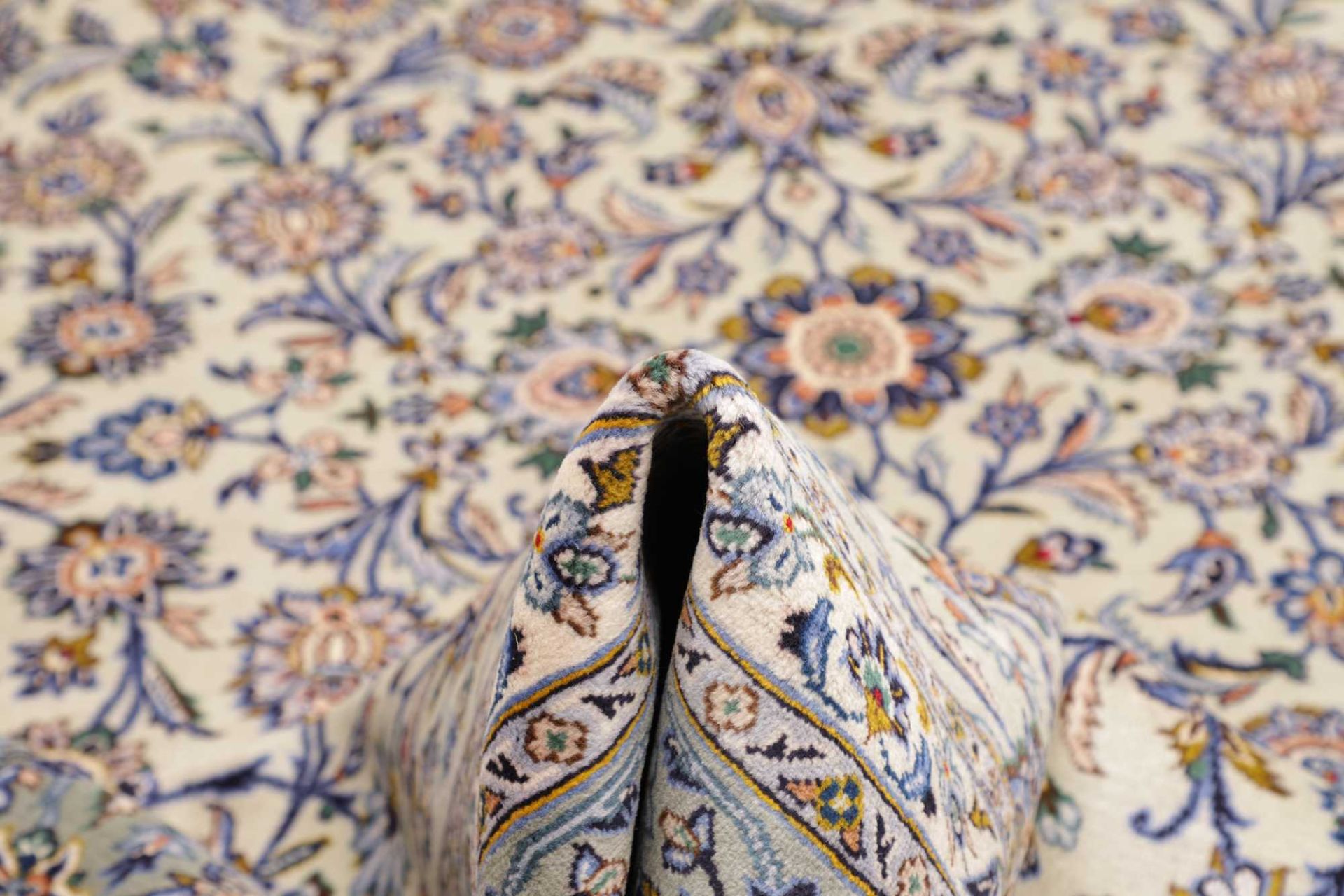 Kashan Perserteppich 296 × 407 cm aus Wolle, handgeknüpft