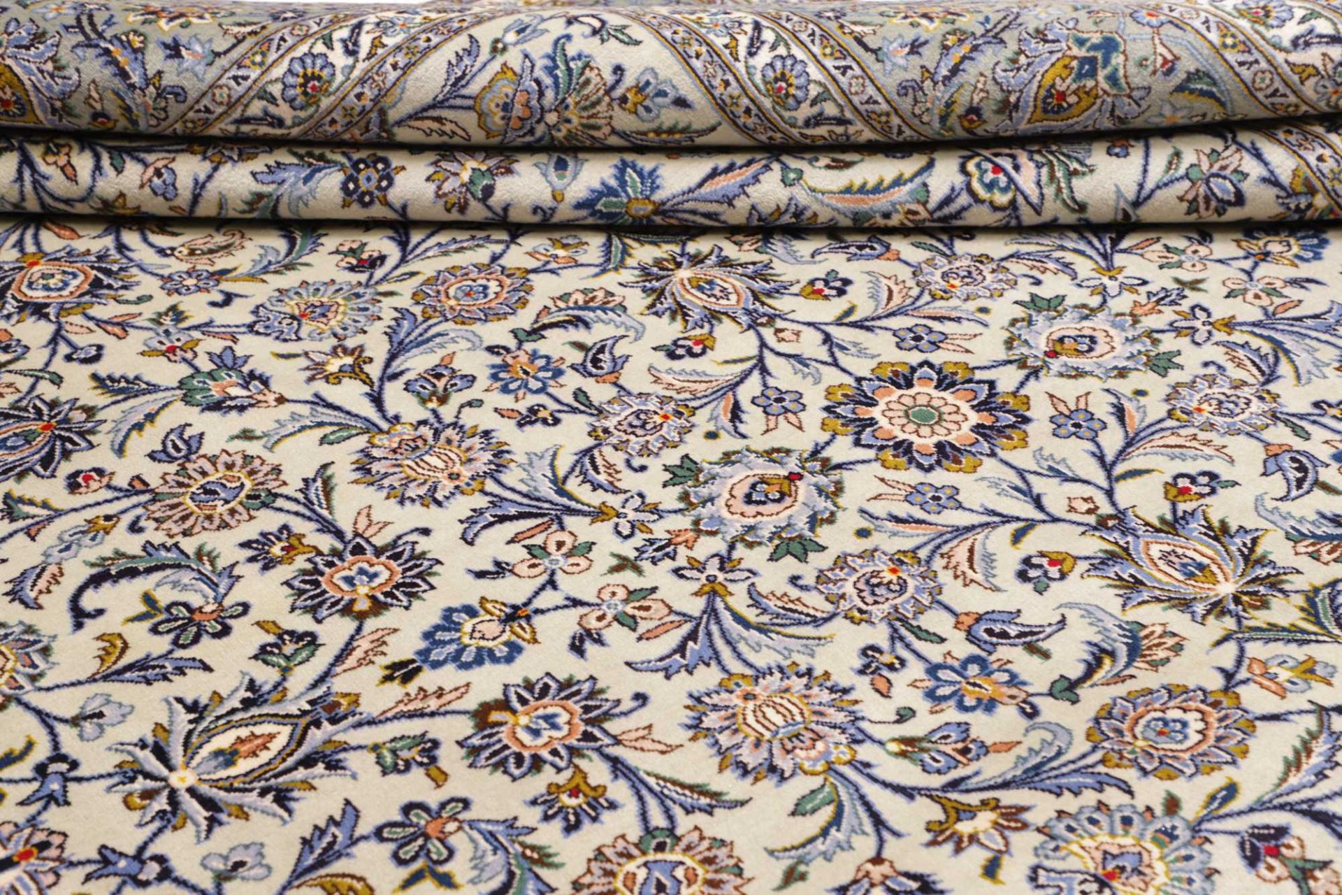 Kashan Perserteppich 296 × 407 cm aus Wolle, handgeknüpft