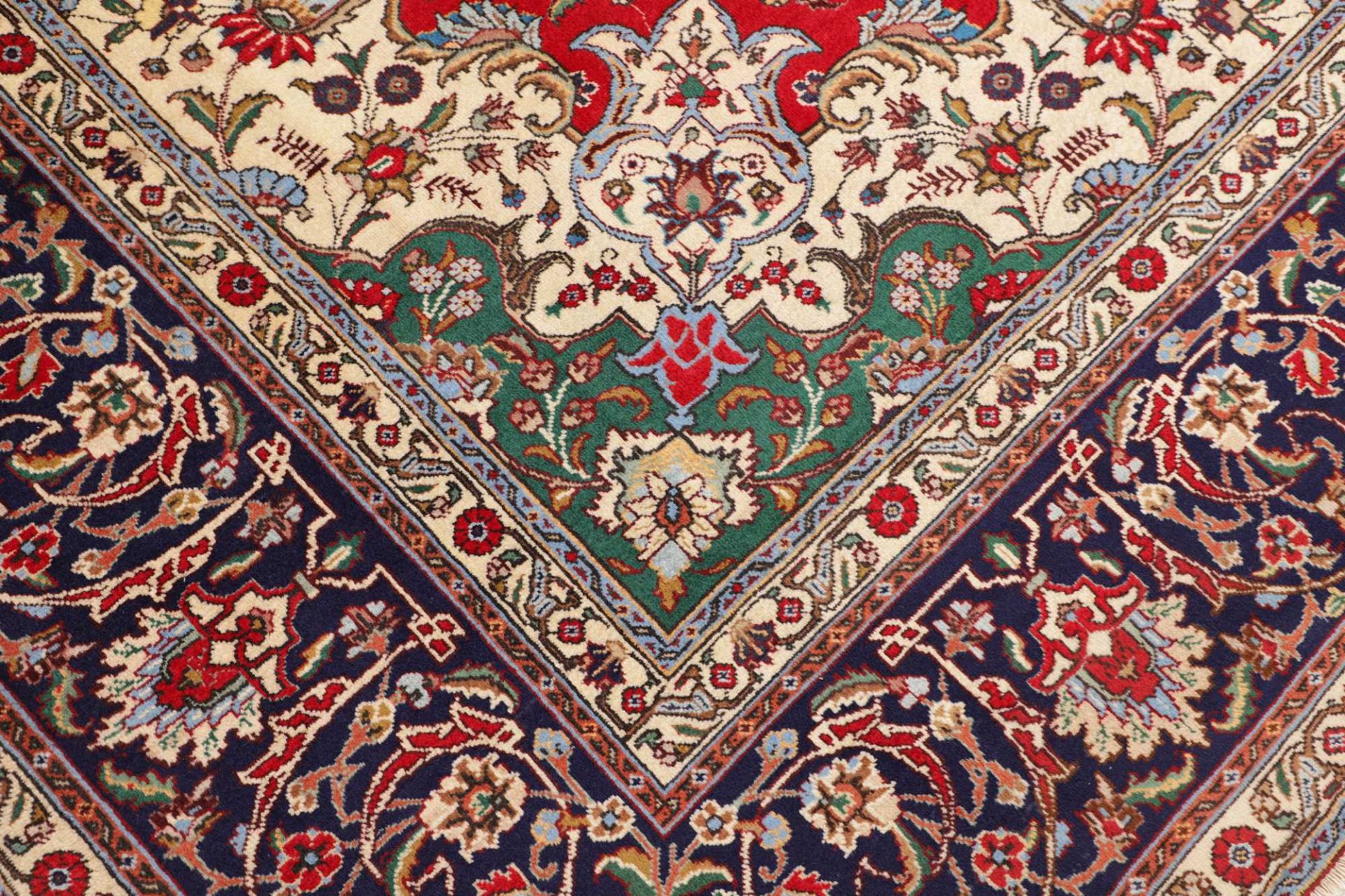 Handgeknüpfter Täbriz Perserteppich, 306 × 394 cm, Wolle