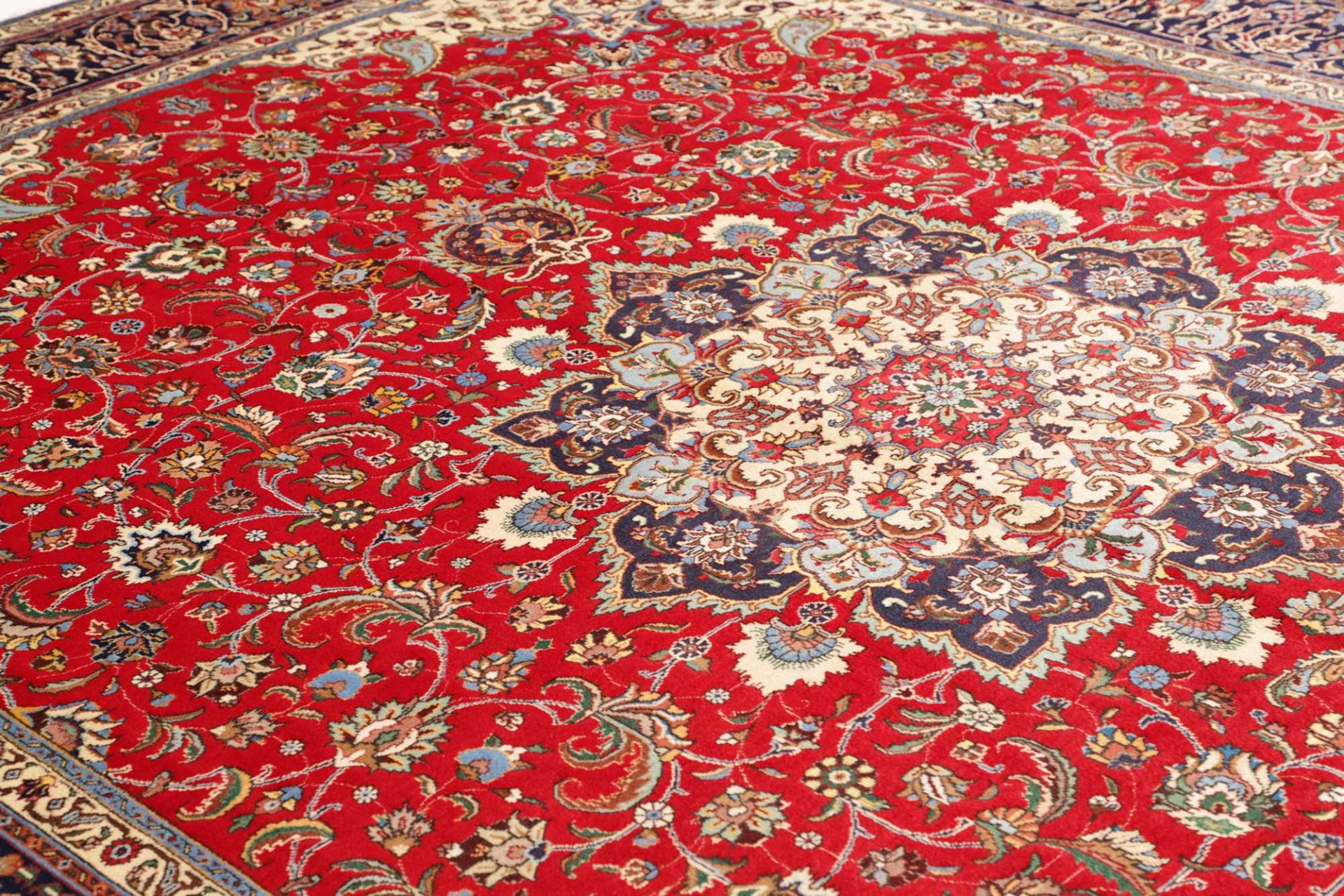 Handgeknüpfter Täbriz Perserteppich, 306 × 394 cm, Wolle