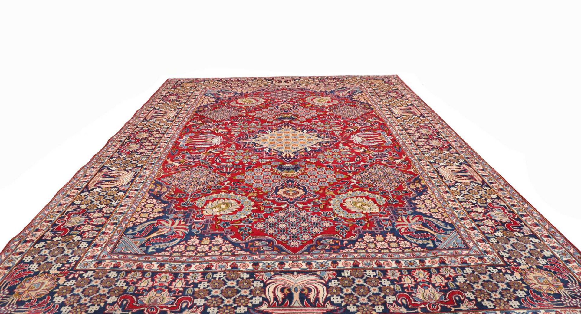 Handgeknüpfter Perserteppich, 299 × 402 cm, Wolle