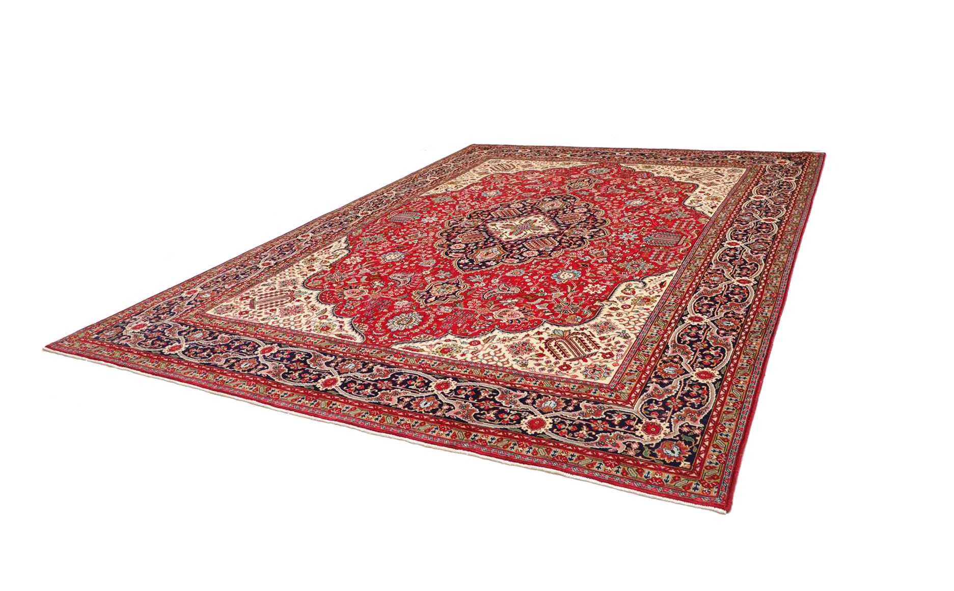 Täbriz Perserteppich 301 × 399 cm aus Wolle, handgeknüpft