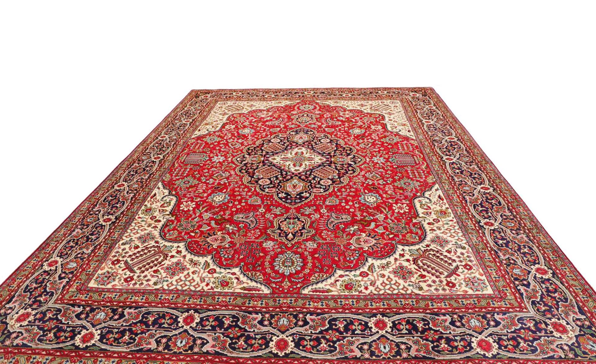Täbriz Perserteppich 301 × 399 cm aus Wolle, handgeknüpft