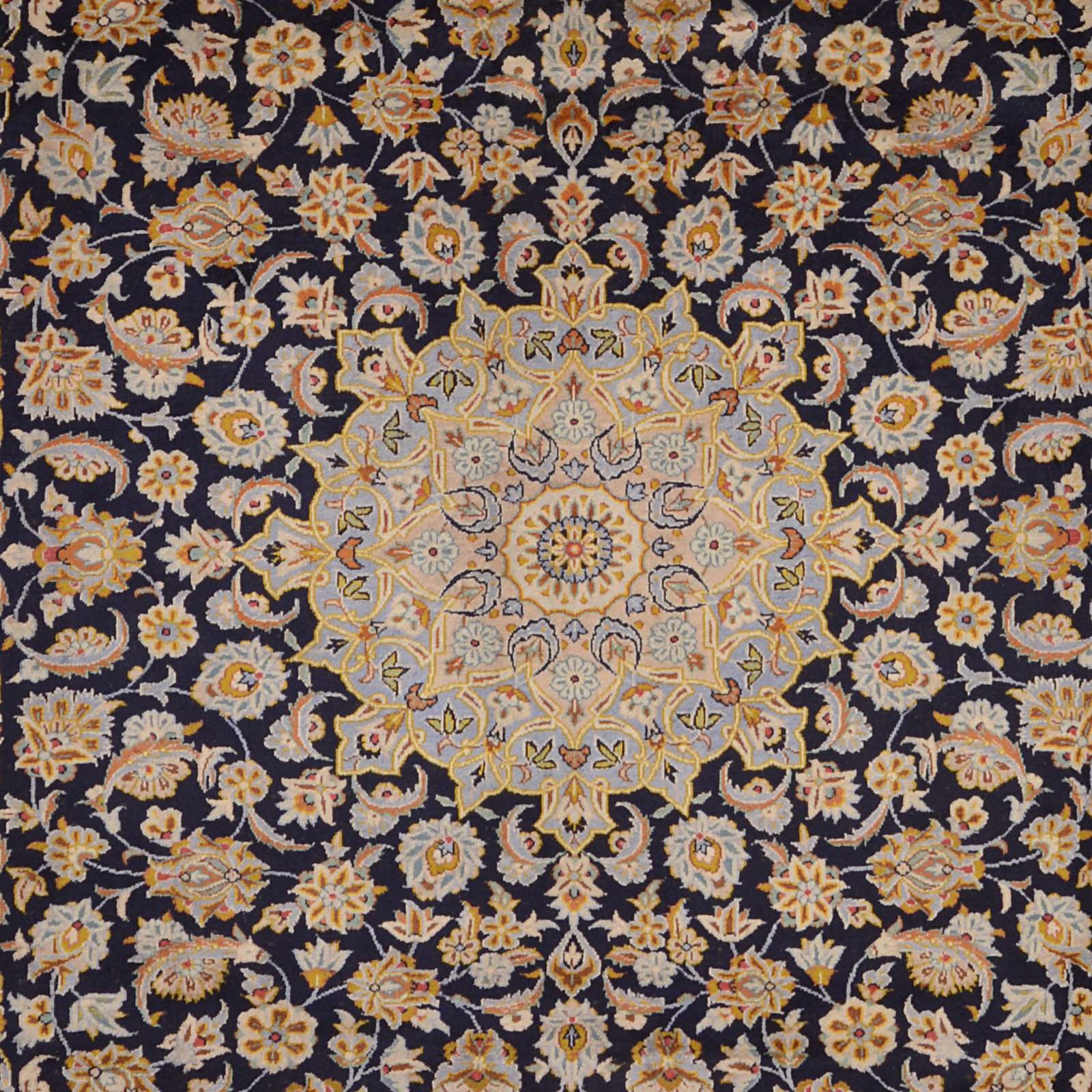 Kashan Perserteppich 304 × 398 cm aus Wolle, handgeknüpft