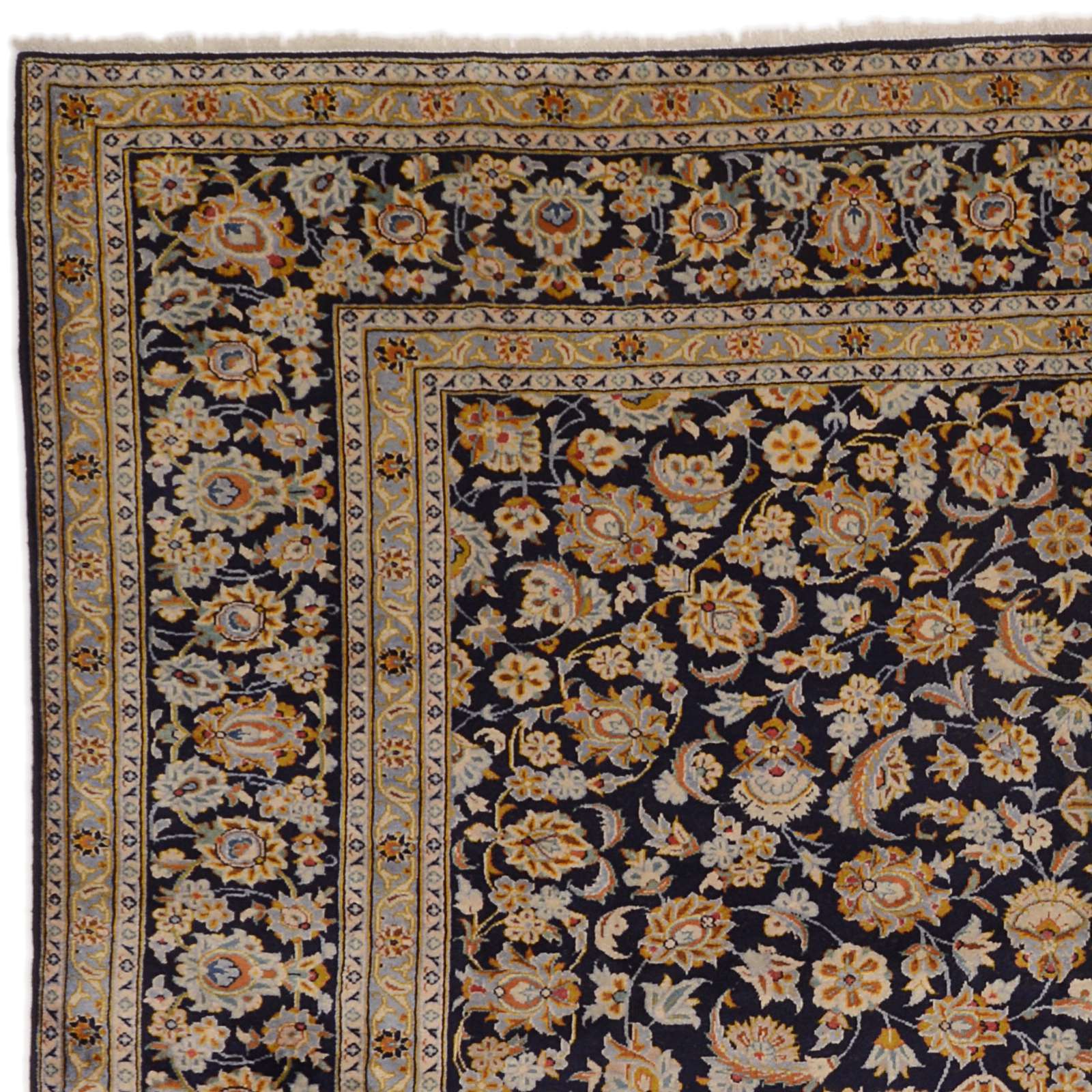 Kashan Perserteppich 304 × 398 cm aus Wolle, handgeknüpft