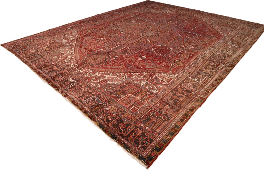 Handgeknüpfter Heriz Perserteppich 413 × 313 cm