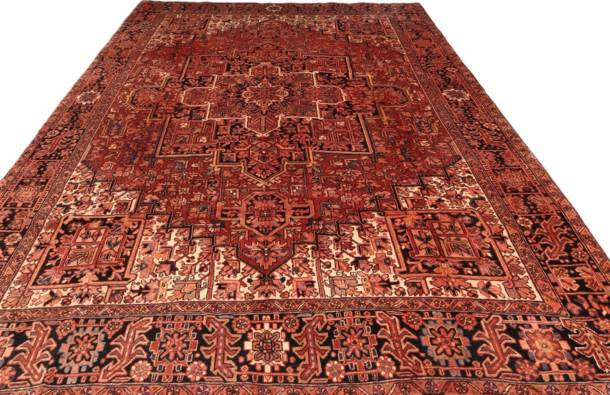 Handgeknüpfter Heriz Perserteppich 409 × 296 cm