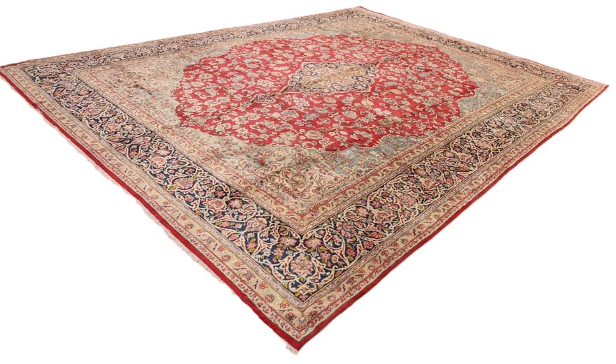 Kerman Perserteppich 419 × 319 cm aus Wolle, handgeknüpft