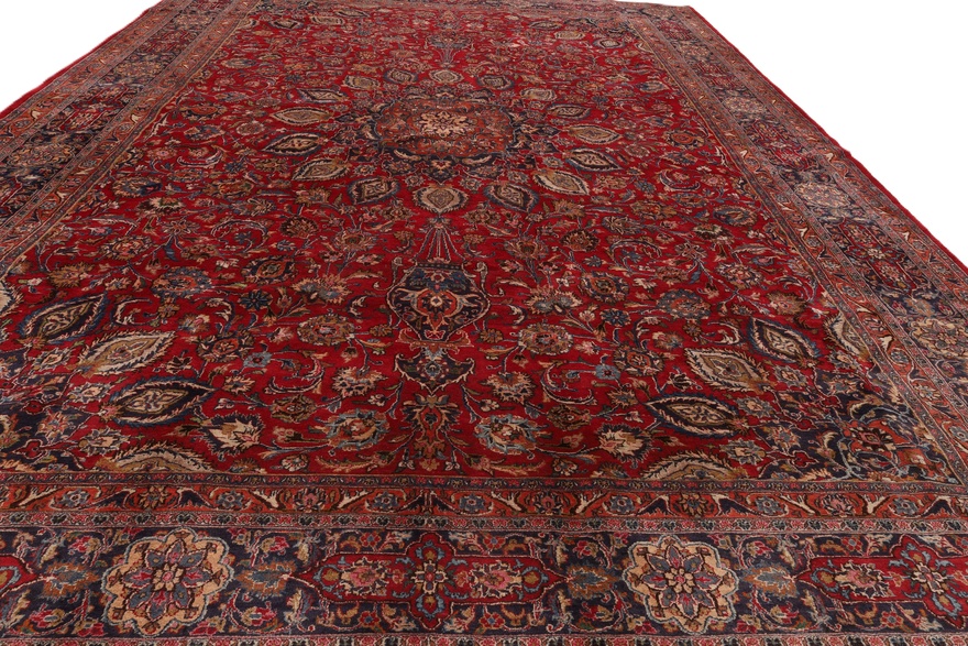 Mashhad Perserteppich 480 × 338 cm aus Wolle, handgeknüpft