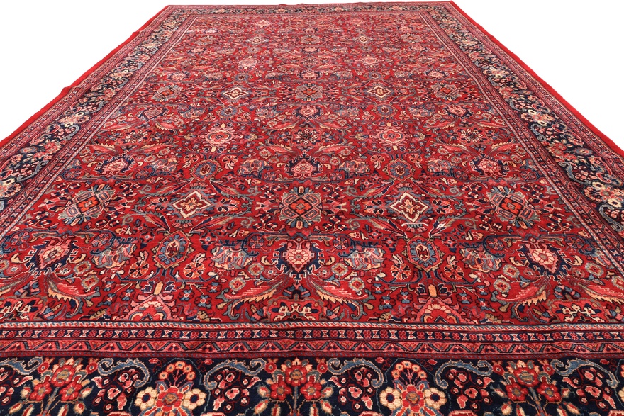 Sarough Perserteppich 526 × 345 cm aus Wolle, handgeknüpft