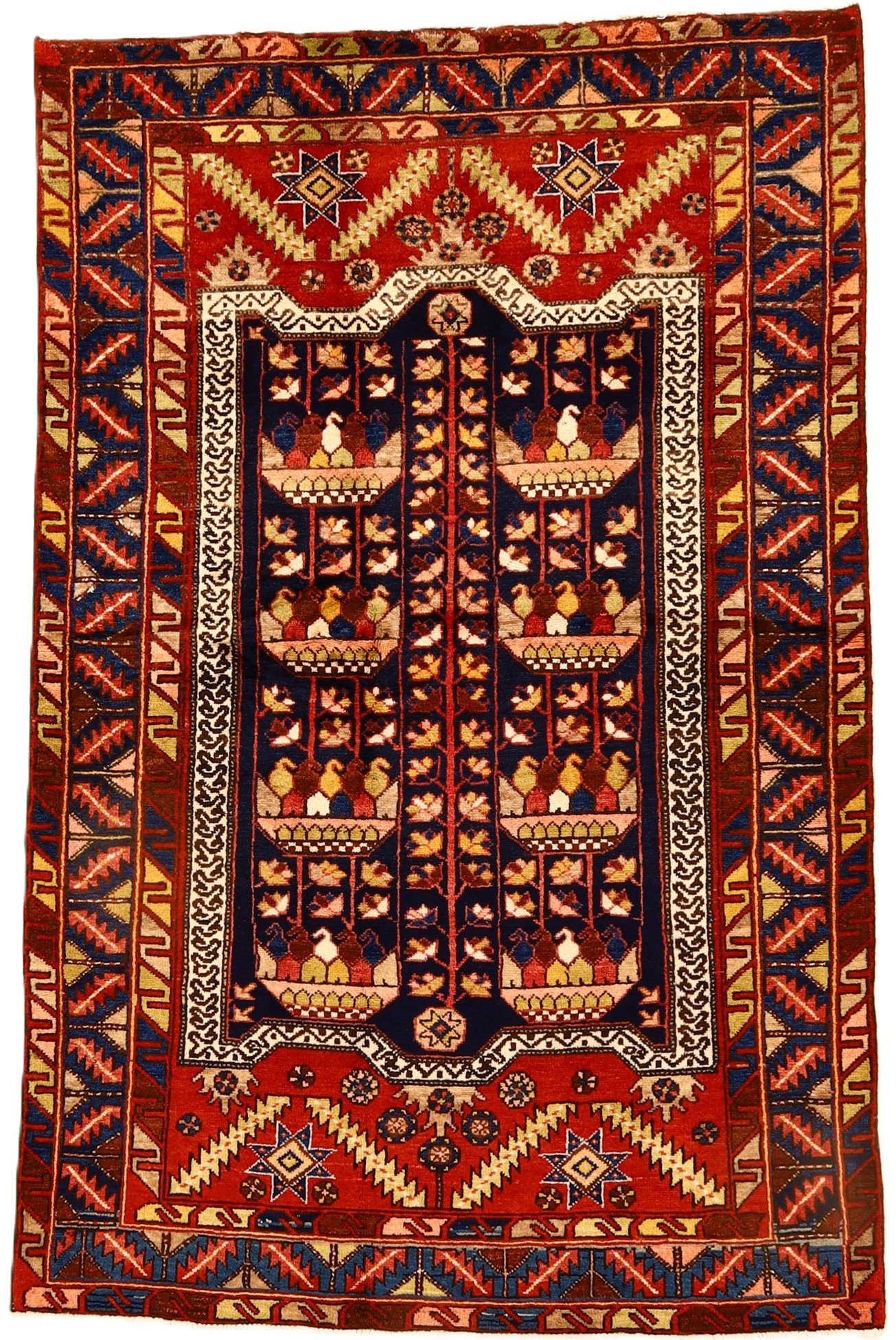 Antiker Perserteppich, 220 × 131 cm, Wolle