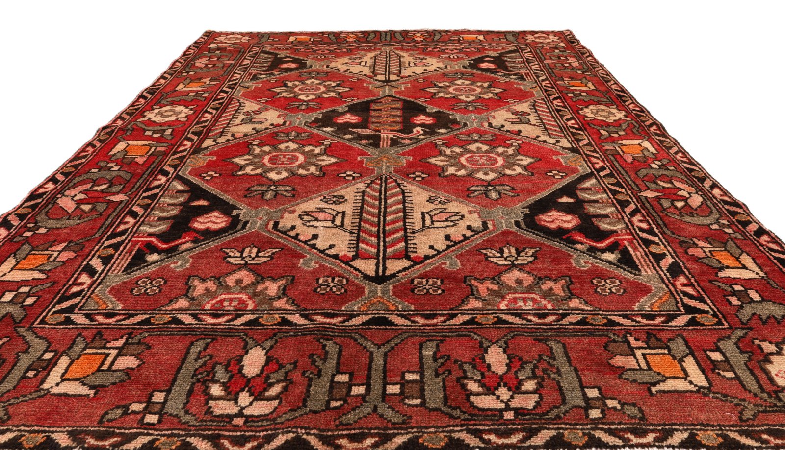 Bakhtiari Perserteppich 200 × 158 cm aus Wolle, handgeknüpft