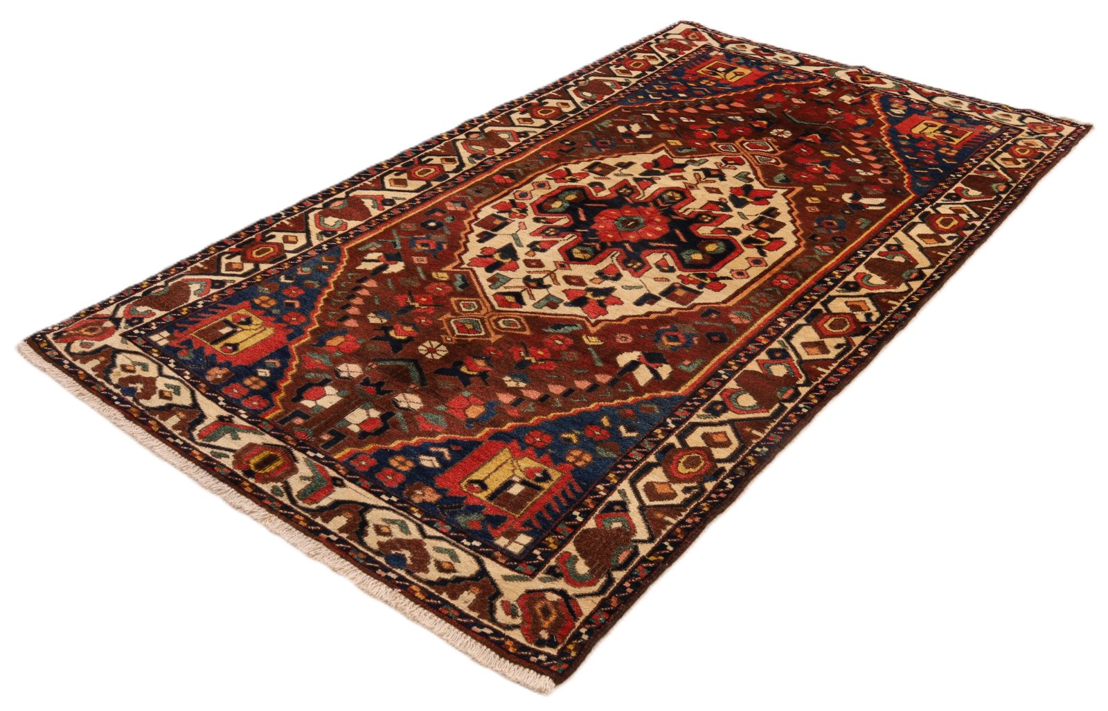 Antiker Bakhtiari Perserteppich, 262 × 151 cm, Wolle