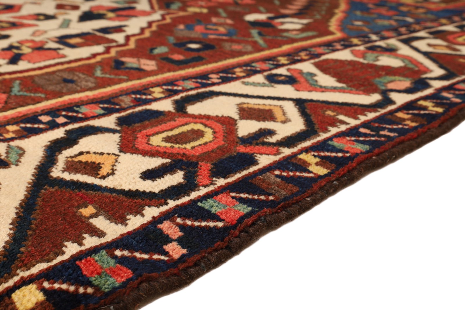 Antiker Bakhtiari Perserteppich, 262 × 151 cm, Wolle
