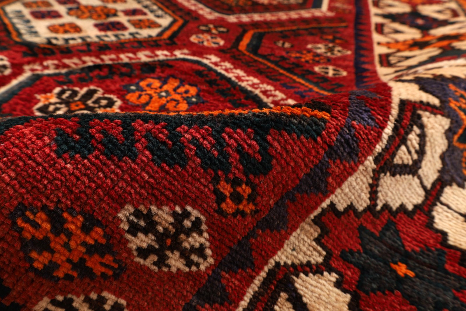 Handgeknüpfter Bakhtiari Perserteppich, 298 × 152 cm, Wolle