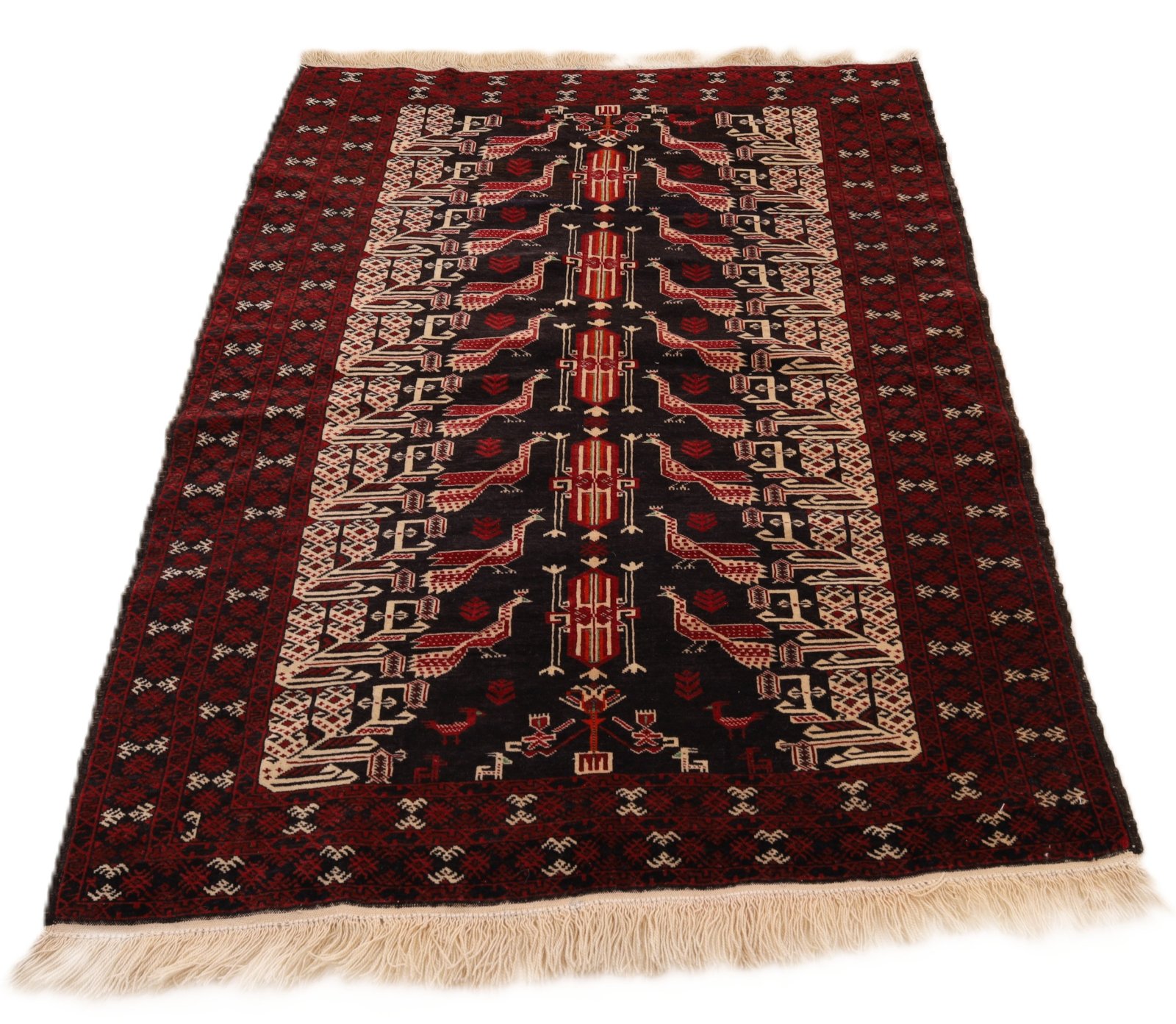 Baluch Perserteppich 140 × 104 cm aus Wolle, handgeknüpft