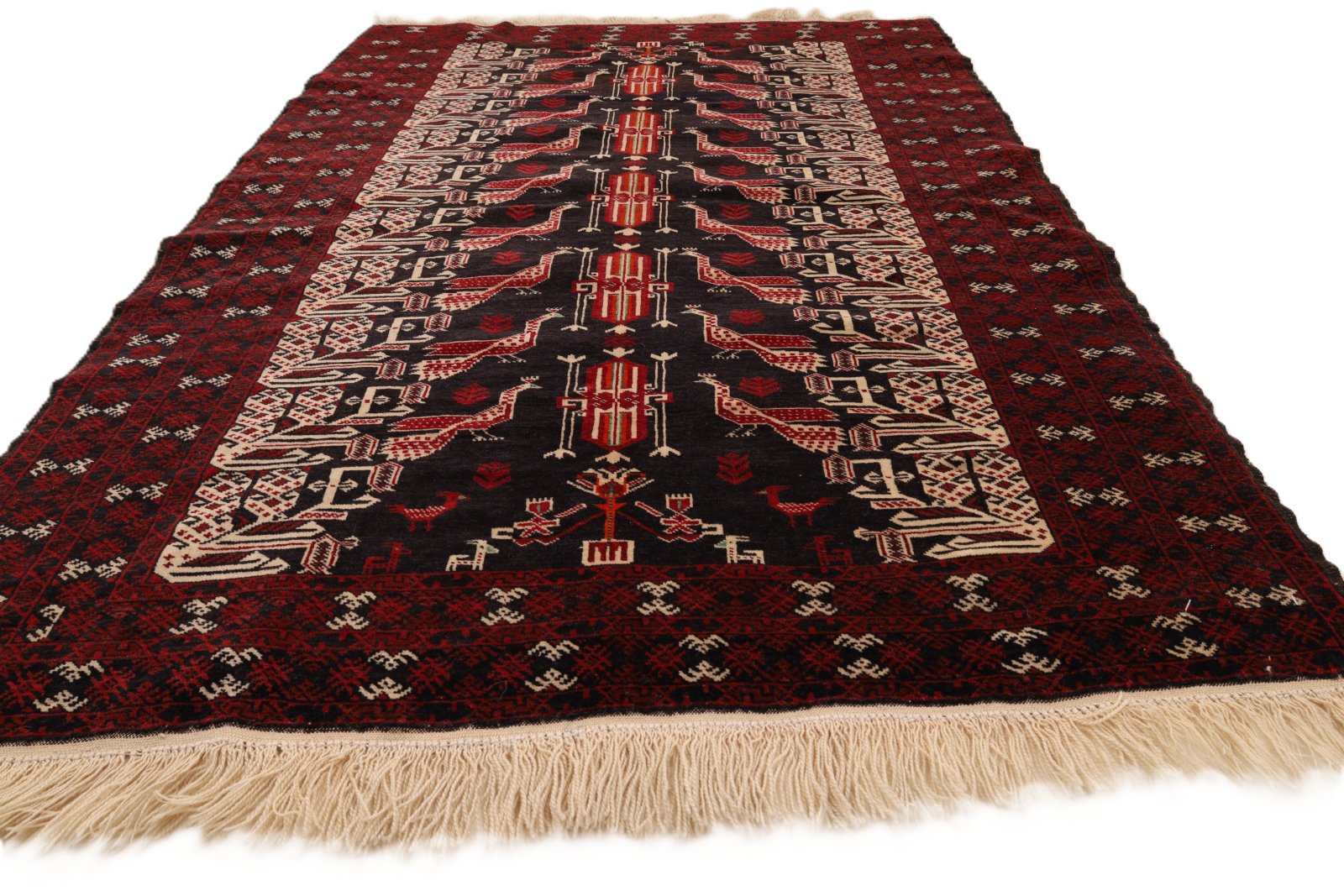 Baluch Perserteppich 140 × 104 cm aus Wolle, handgeknüpft