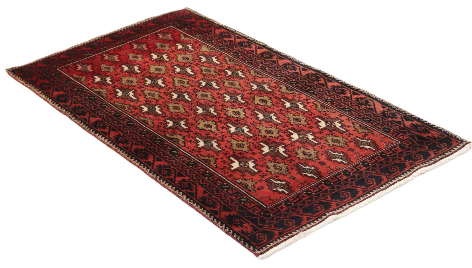 Baluch Perserteppich 200 × 108 cm aus Wolle, handgeknüpft