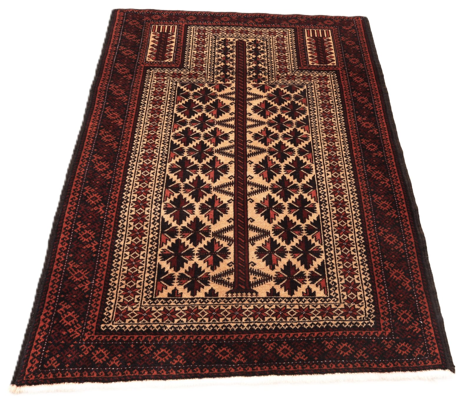 Handgeknüpfter Baluch Perserteppich, 146 × 98 cm, Wolle