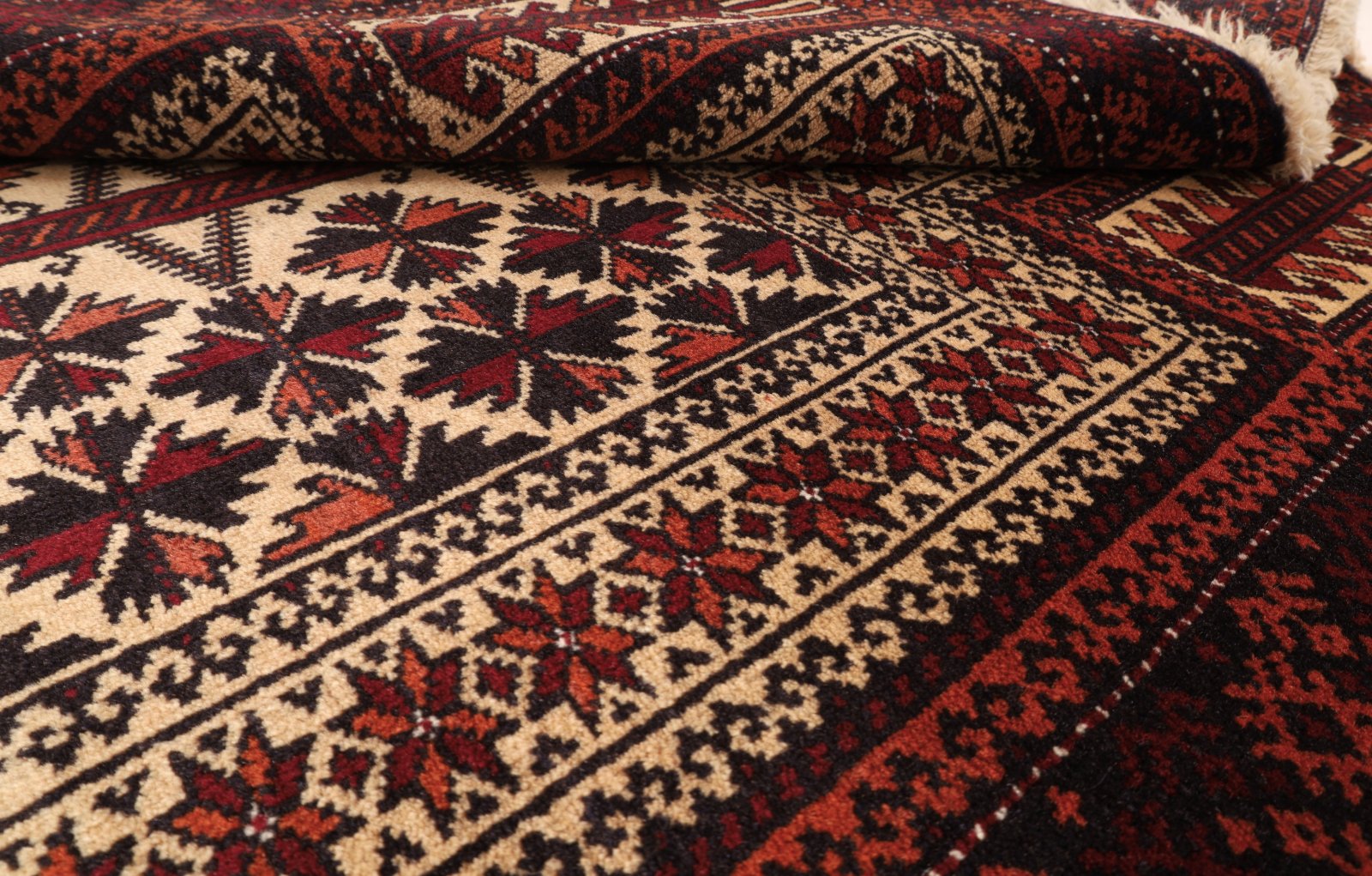 Handgeknüpfter Baluch Perserteppich, 146 × 98 cm, Wolle