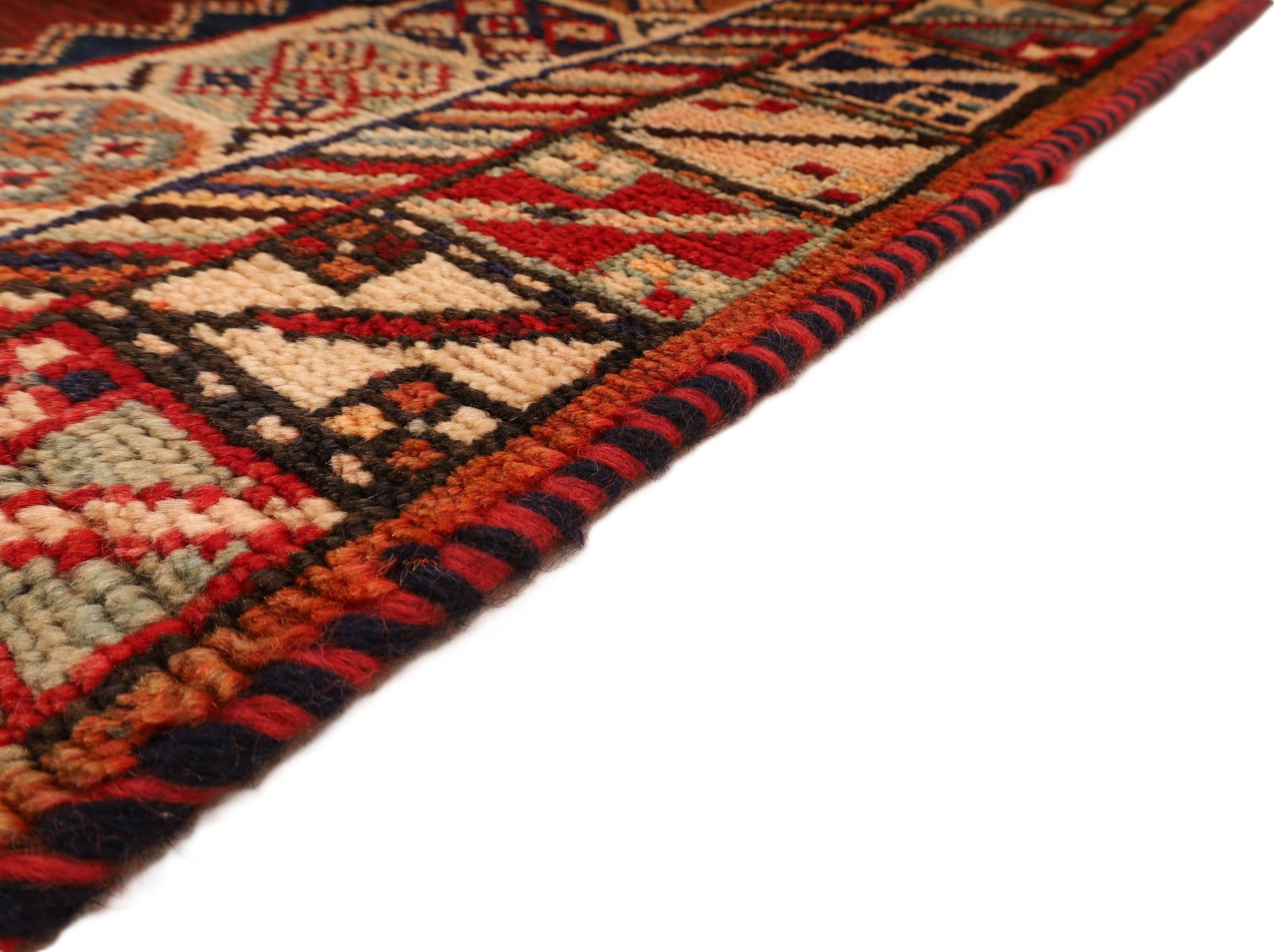 Handgeknüpfter Qashqai Perserteppich 200 × 122 cm