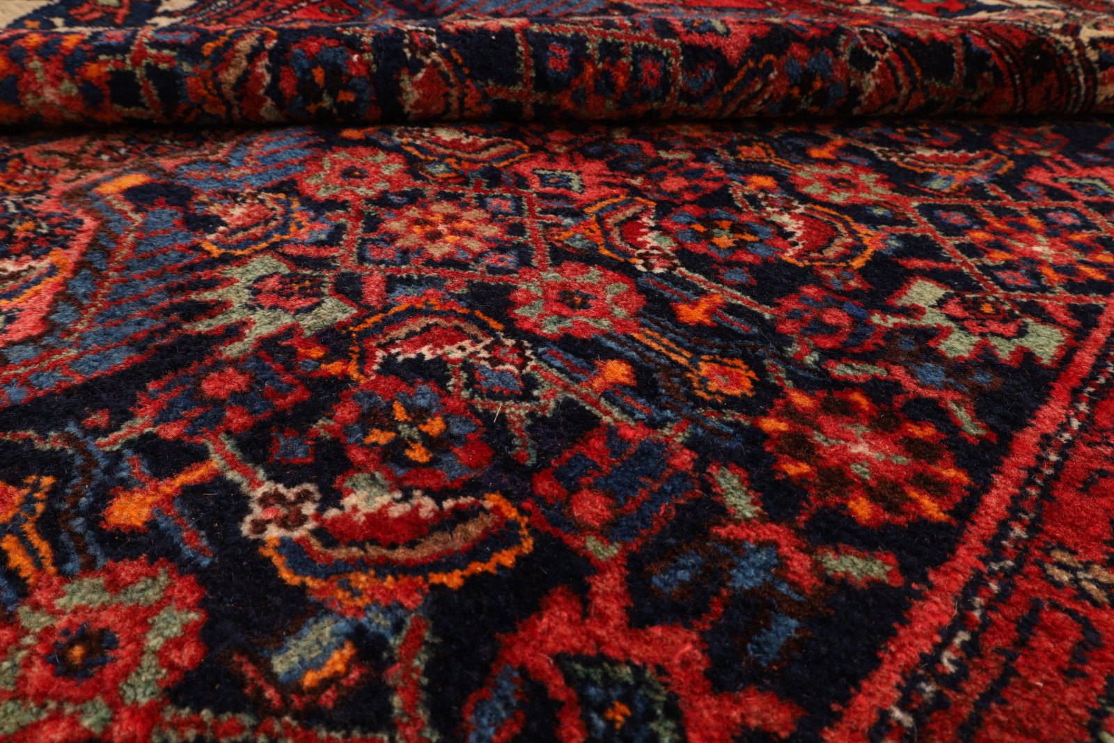 Hamadan Perserteppich 220 × 135 cm aus Wolle, handgeknüpft