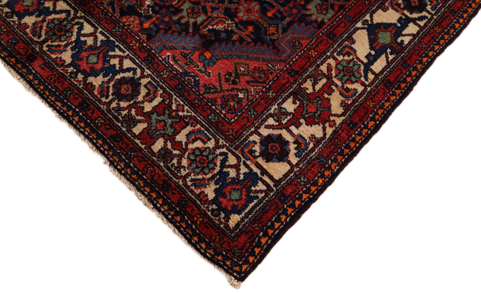 Hamadan Perserteppich 220 × 135 cm aus Wolle, handgeknüpft