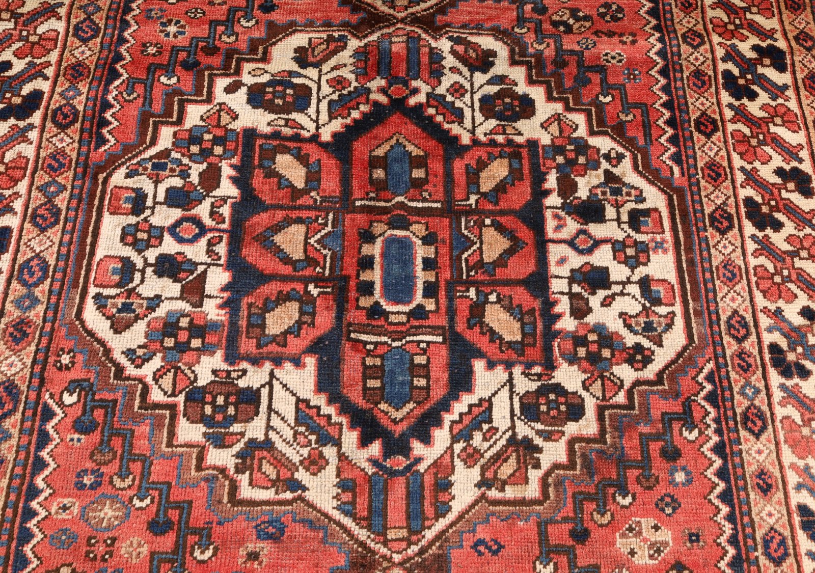 Handgeknüpfter Hamadan Perserteppich, 311 × 157 cm, Wolle