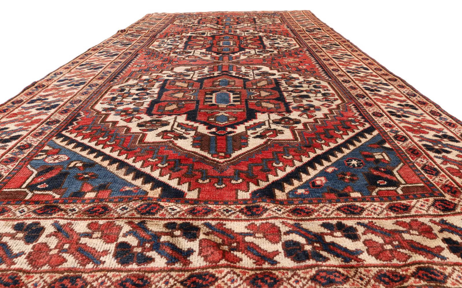 Handgeknüpfter Hamadan Perserteppich, 311 × 157 cm, Wolle