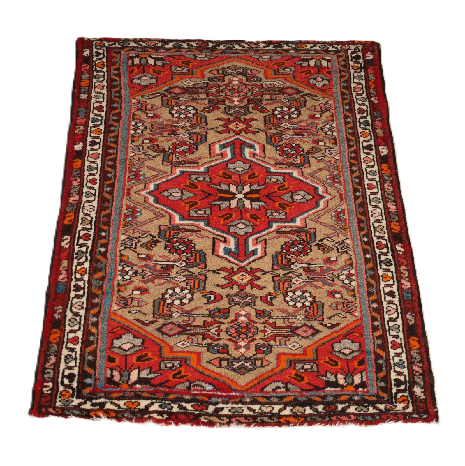 Handgeknüpfter Hamadan Perserteppich 95 × 63 cm