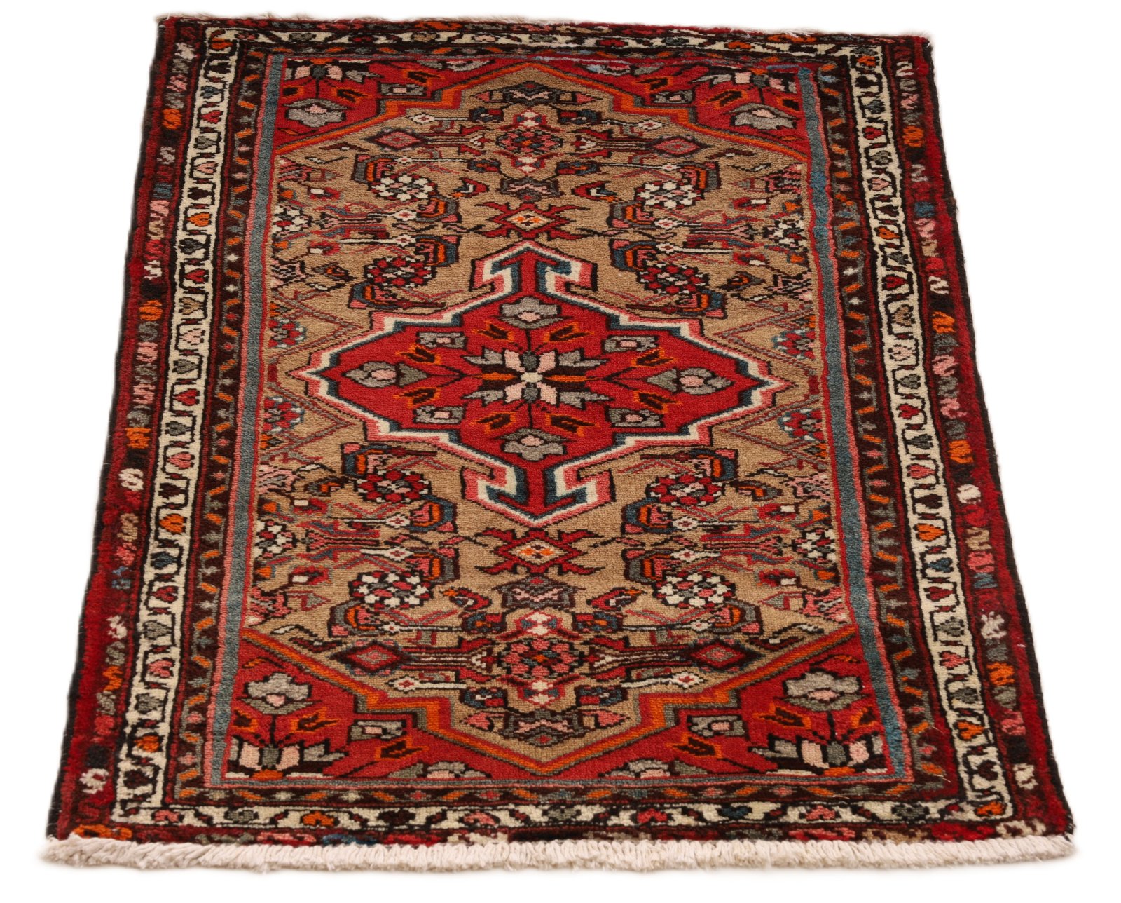 Handgeknüpfter Hamadan Perserteppich 95 × 63 cm