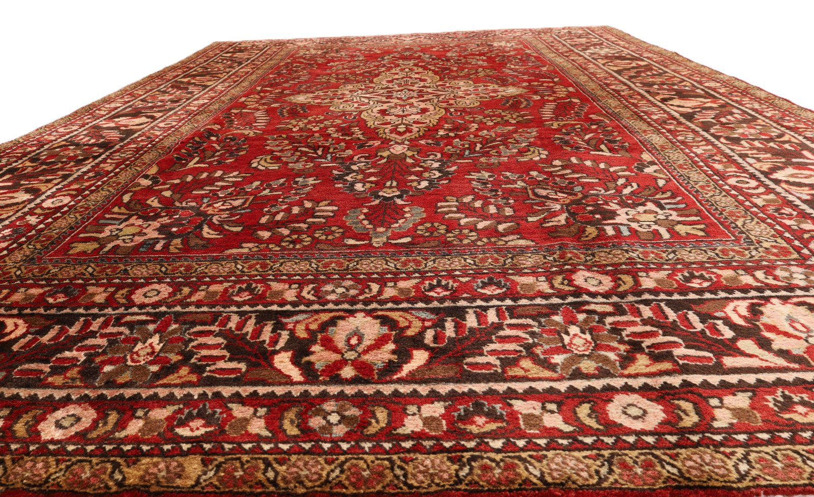 perserteppich-334-x-228-cm-wolle-handgeknuepft-rot-orange-5 Handgeknüpfter Lilian Perserteppich 334 × 228 cm