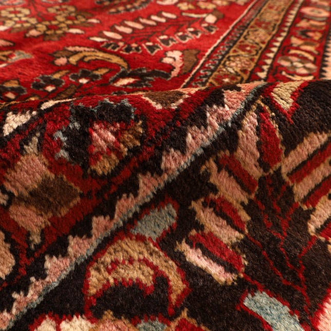 perserteppich-334-x-228-cm-wolle-handgeknuepft-rot-orange-6 Handgeknüpfter Lilian Perserteppich 334 × 228 cm