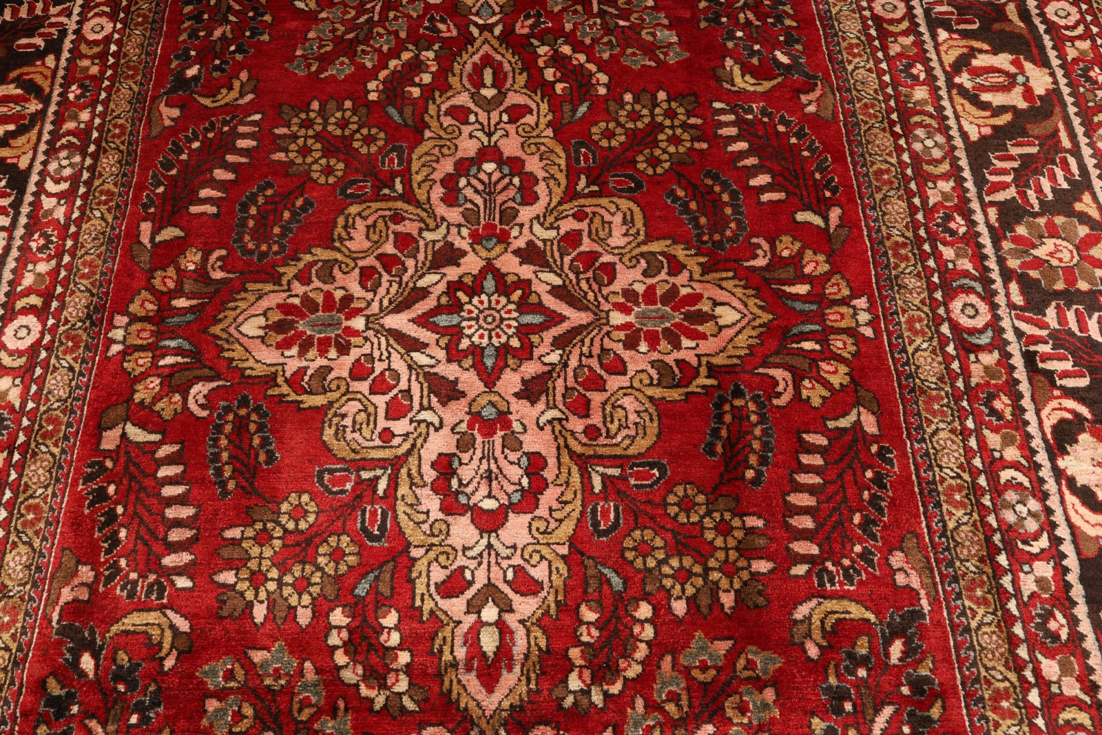 perserteppich-334-x-228-cm-wolle-handgeknuepft-rot-orange-7 Handgeknüpfter Lilian Perserteppich 334 × 228 cm