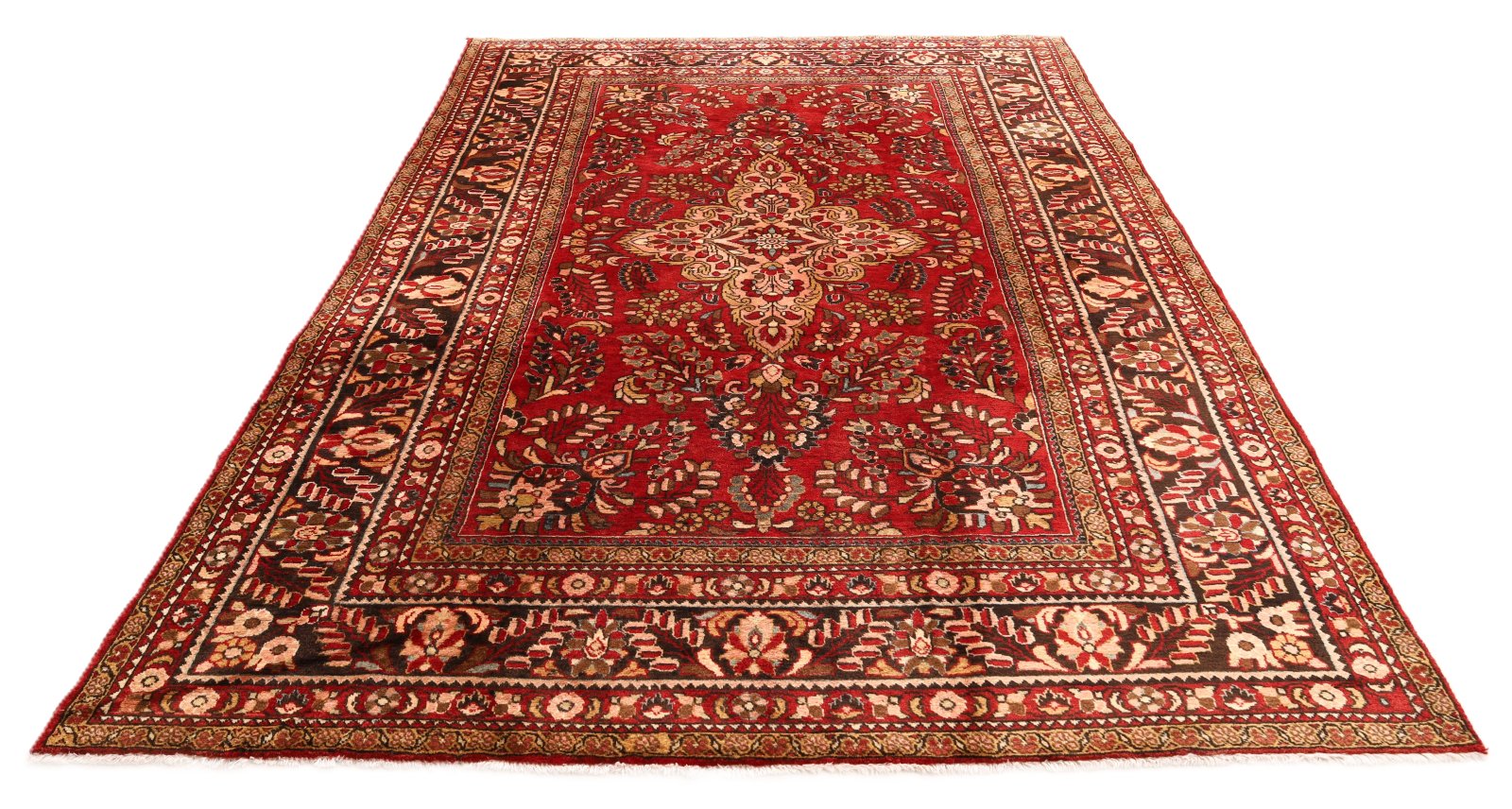 perserteppich-334-x-228-cm-wolle-handgeknuepft-rot-orange-9 Handgeknüpfter Lilian Perserteppich 334 × 228 cm